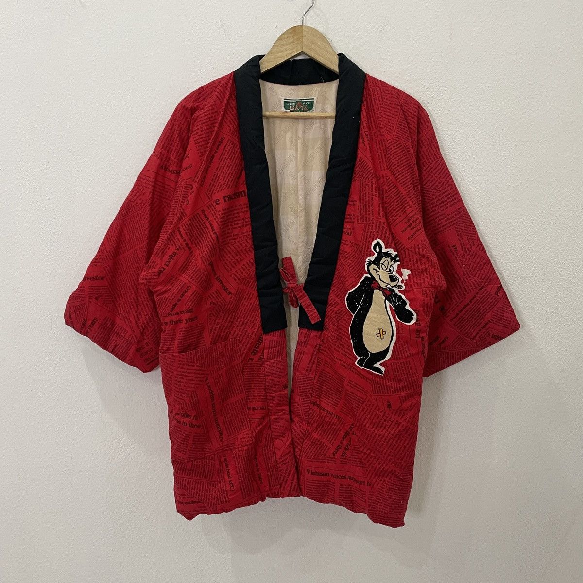 Other Vintage Kimono Japan Newspapers Motive Size US M / EU 48-50 / 2 - 1 Thumbnail