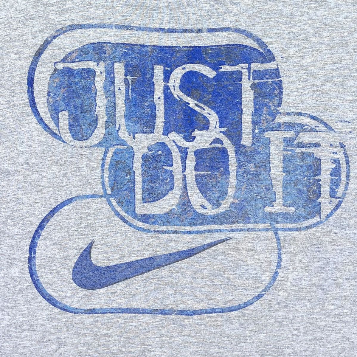 Nike 🔥Vintage 90s Nike Big Swoosh JUST DO IT Tee Size US L / EU 52-54 / 3 - 9 Thumbnail