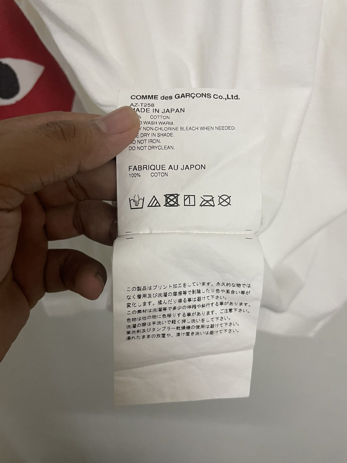 Comme des Garcons Vintage CDG Play L/S Tee Size US XL / EU 56 / 4 - 6 Thumbnail