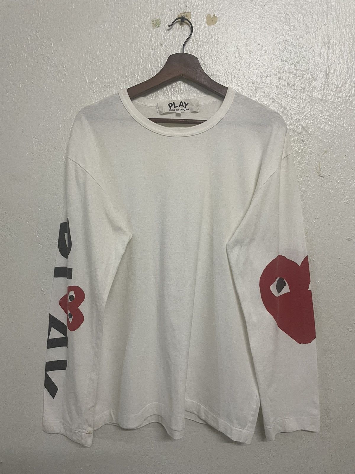 Comme des Garcons Vintage CDG Play L/S Tee Size US XL / EU 56 / 4 - 1 Thumbnail