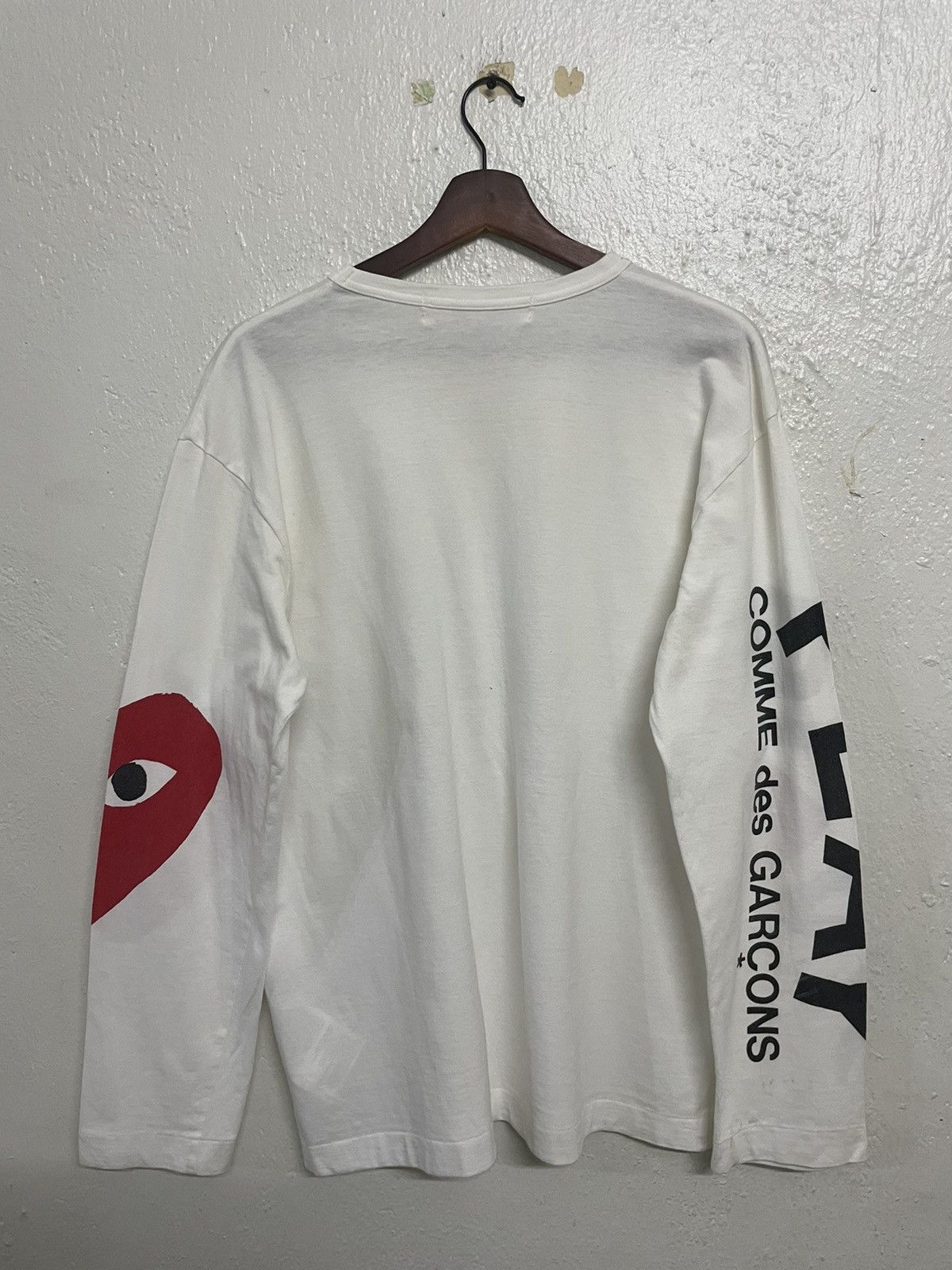Comme des Garcons Vintage CDG Play L/S Tee Size US XL / EU 56 / 4 - 2 Thumbnail