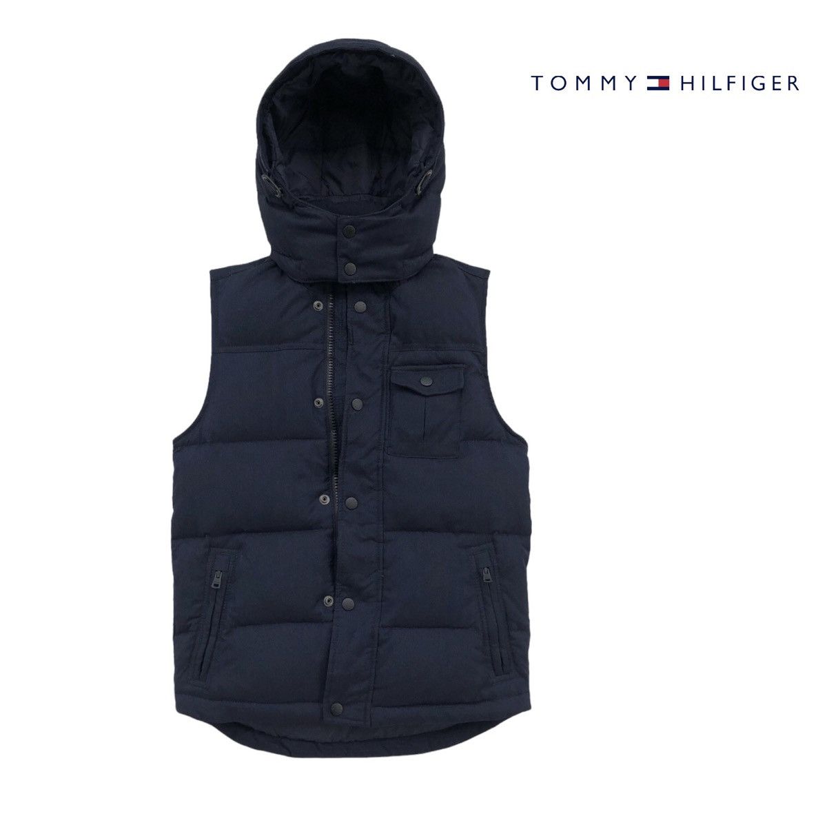 Tommy Hilfiger Tommy Hilfiger Down Feathers Vest Puffer Hooded Jacket Size US S / EU 44-46 / 1 - 2 Thumbnail