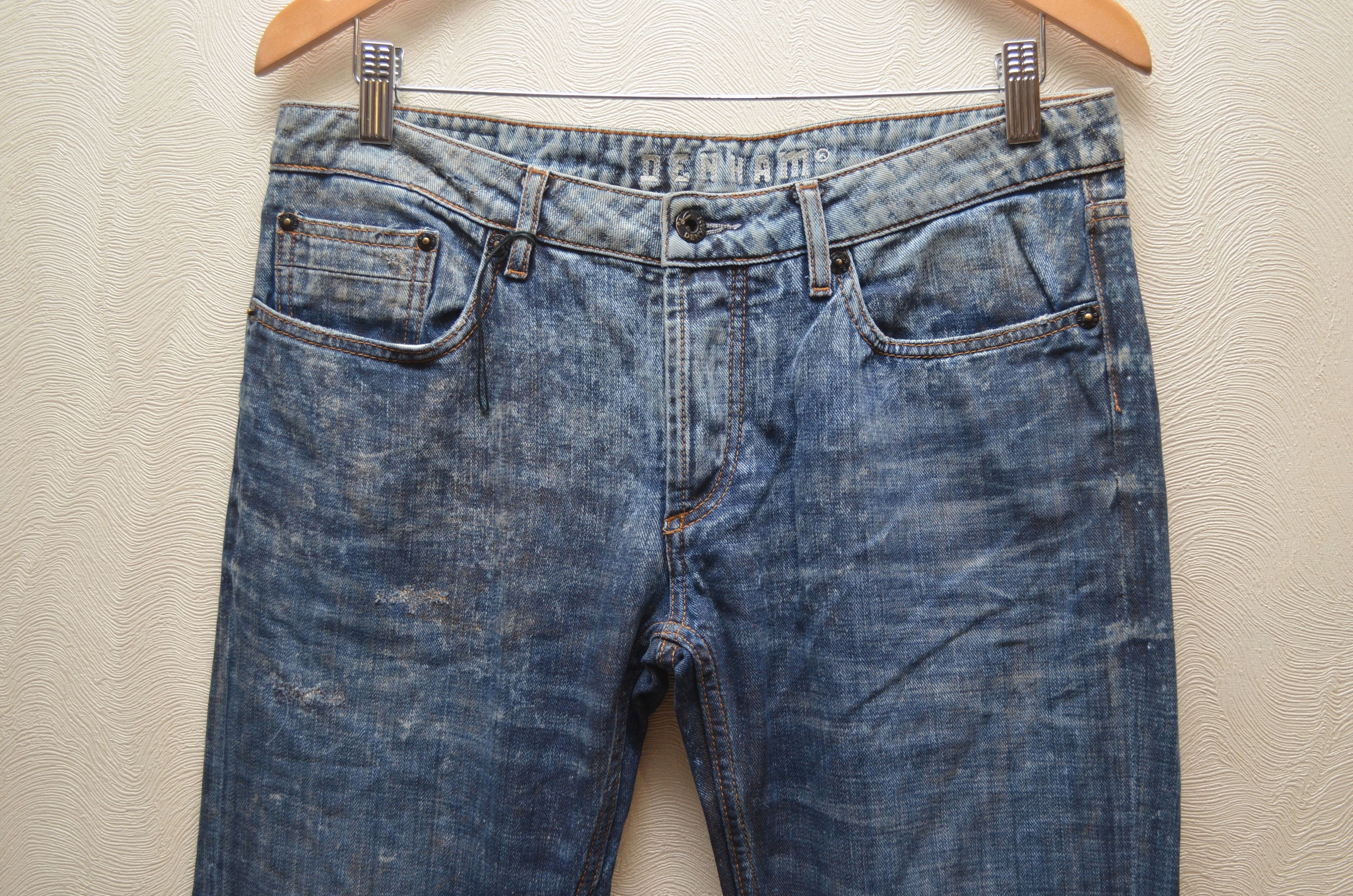 DENHAM × Vintage RARE 🔥 Denham Blue Washed Jeans Size W31 L34 Size US 31 - 2 Thumbnail
