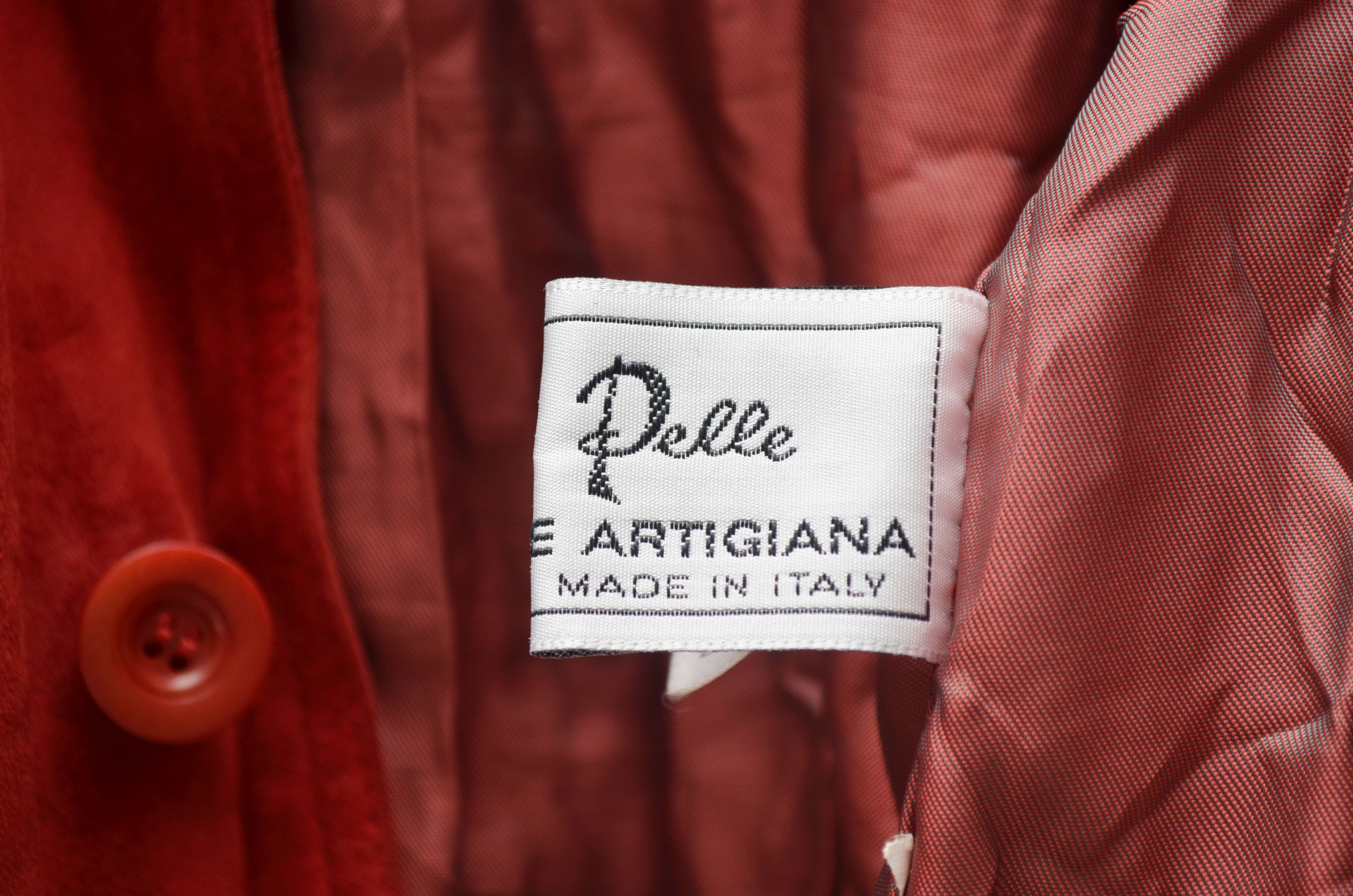 Designer × Gallotti Gallotti Suede Red Leather Jacket Bomber Sz 54 XL Size US XL / EU 56 / 4 - 13 Thumbnail