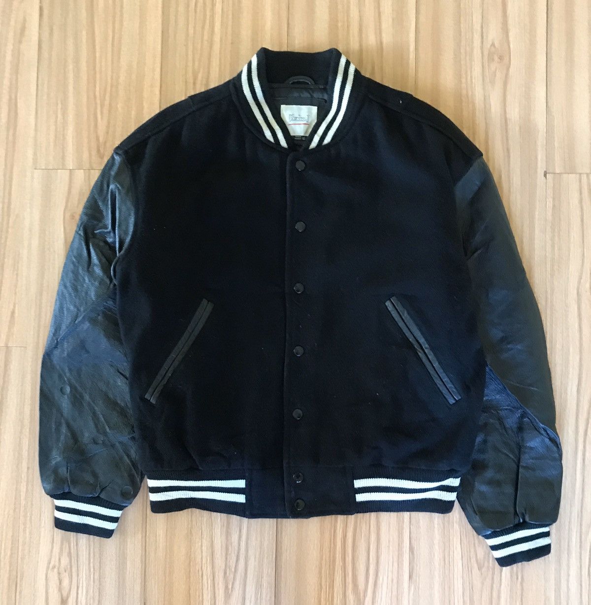 Japanese Brand 🔥IXIZ RIGHT STAFF VARSITY BOMBER JACKET Size US L / EU 52-54 / 3 - 8 Thumbnail