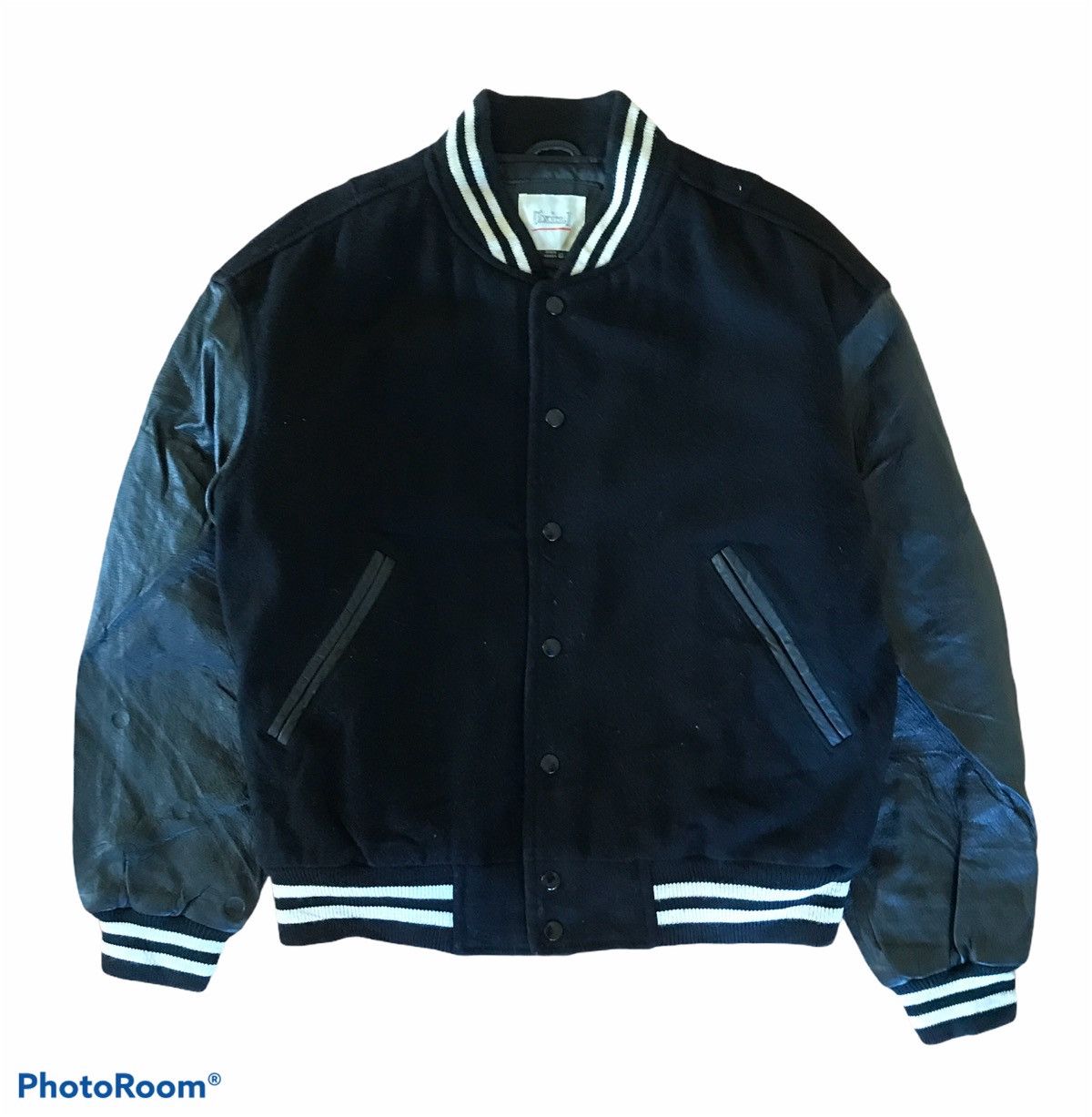 Japanese Brand 🔥IXIZ RIGHT STAFF VARSITY BOMBER JACKET Size US L / EU 52-54 / 3 - 2 Thumbnail