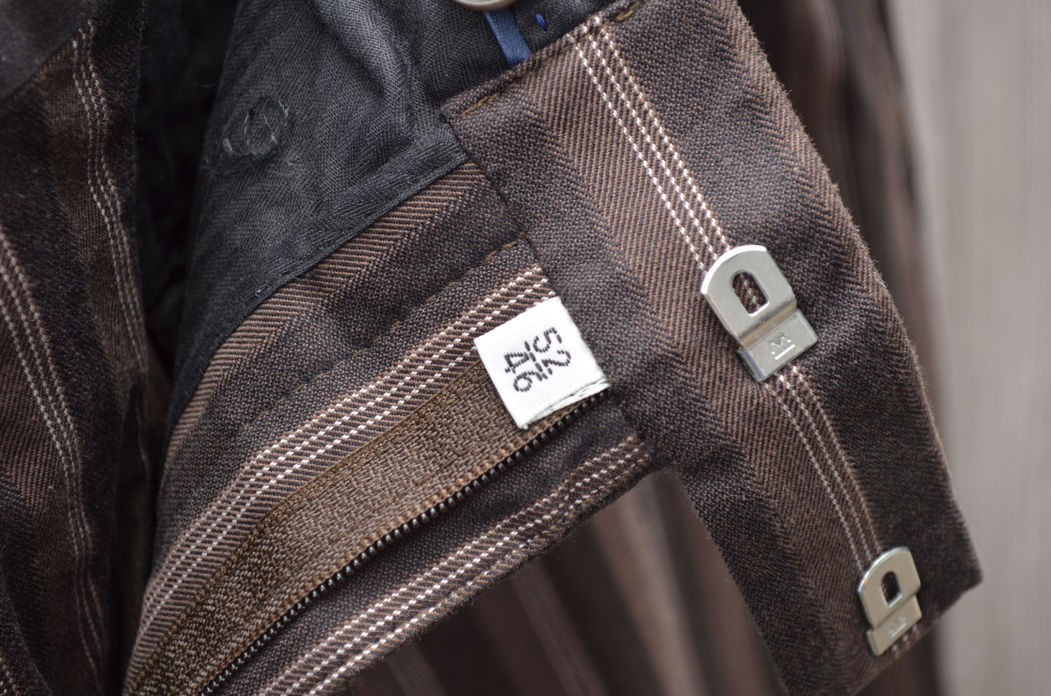 Kenzo × Vintage Kenzo Striped Casual Pants Brown Size 52 Size US 36 / EU 52 - 5 Thumbnail