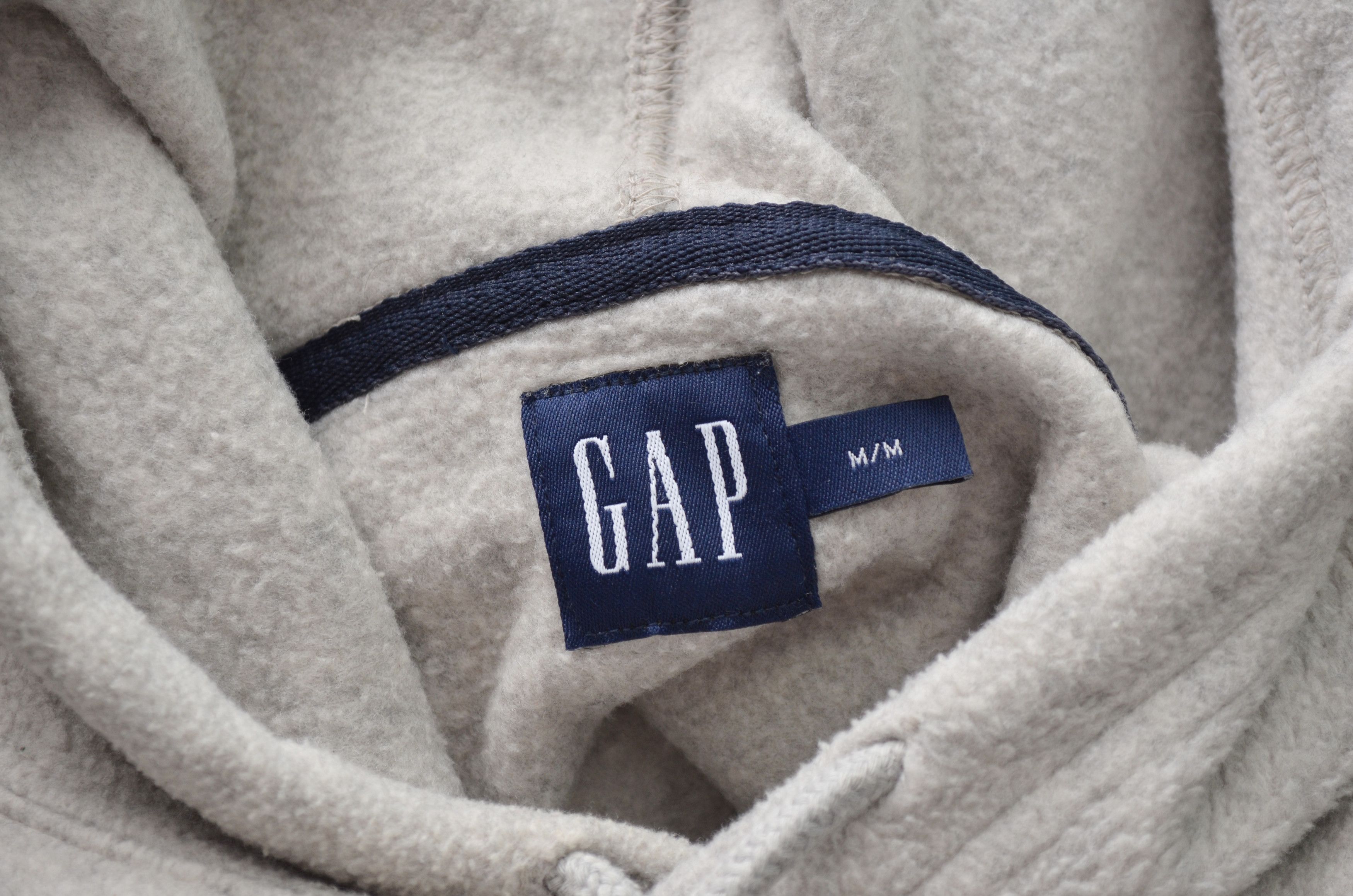 Gap × Vintage Vintage GAP Fleece Hoodie Big Logo Size M Size US M / EU 48-50 / 2 - 9 Thumbnail
