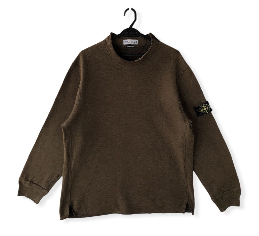 Stone Island RARE🔥VINTAGE AW01 STONE ISLAND LOGO PATCH SWEATSHIRT Size US L / EU 52-54 / 3 - 1 Thumbnail