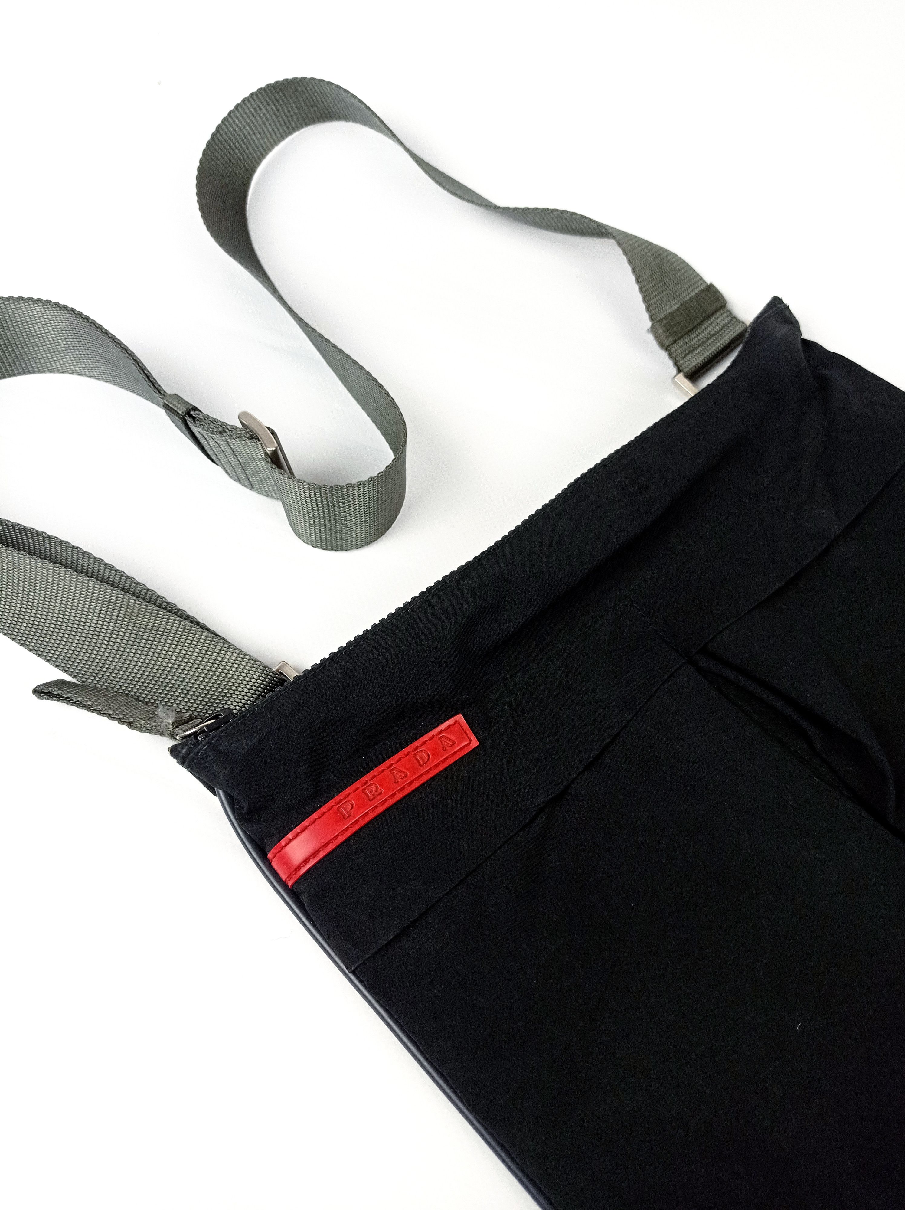 Prada SS2003 Prada “Red Stripe” Shoulder Crossbody Sport Tech Bag Size ONE SIZE - 2 Thumbnail