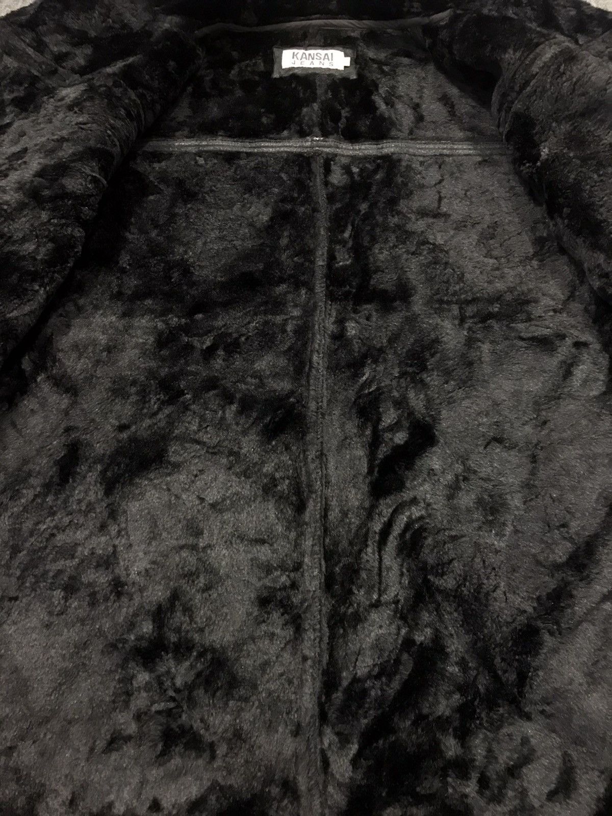 Japanese Brand × Kansai Yamamoto × Vintage Kansai Yamamoto Jeans Shearling Jacket Sherpa Inner K1082j Size US L / EU 52-54 / 3 - 4 Thumbnail