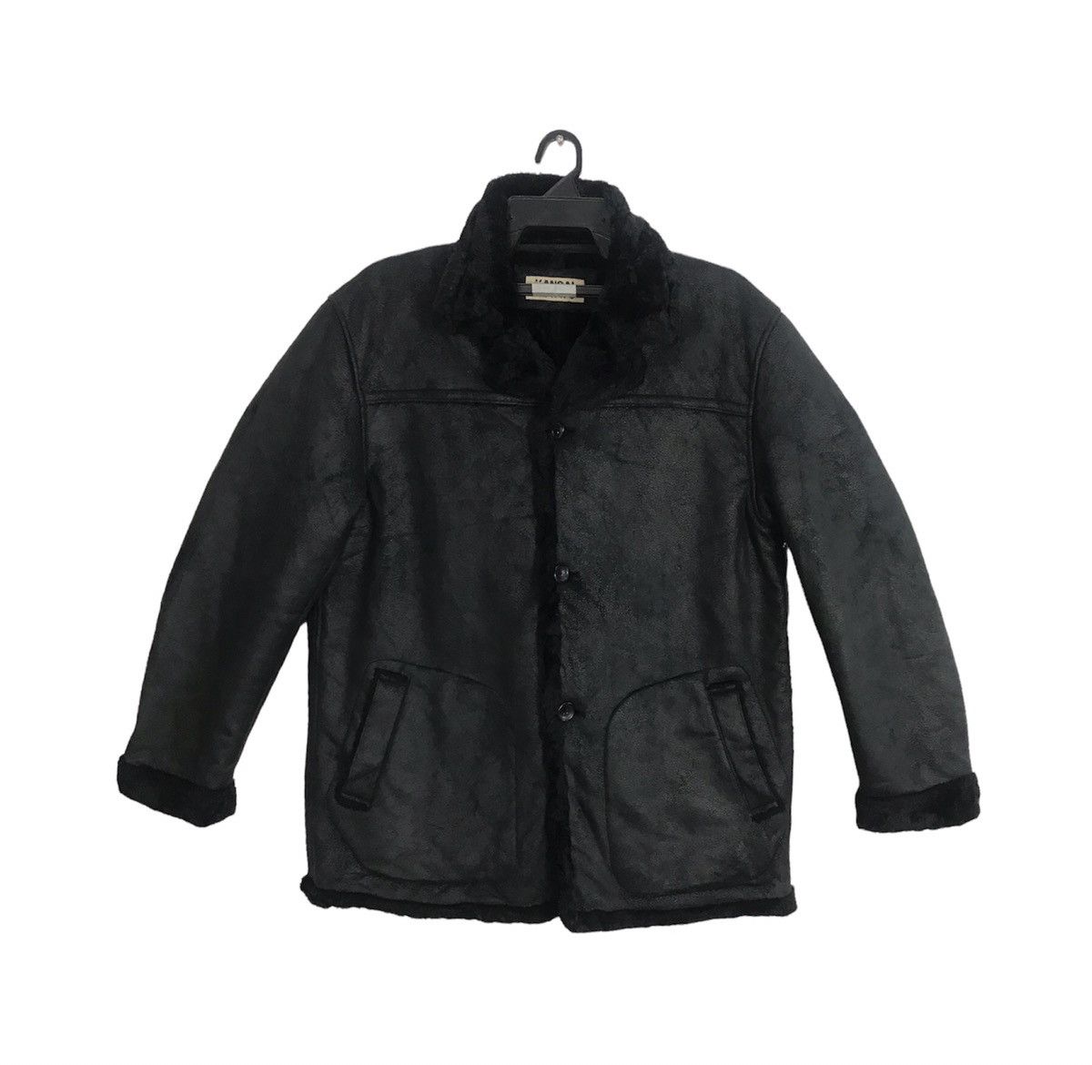 Japanese Brand × Kansai Yamamoto × Vintage Kansai Yamamoto Jeans Shearling Jacket Sherpa Inner K1082j Size US L / EU 52-54 / 3 - 1 Thumbnail