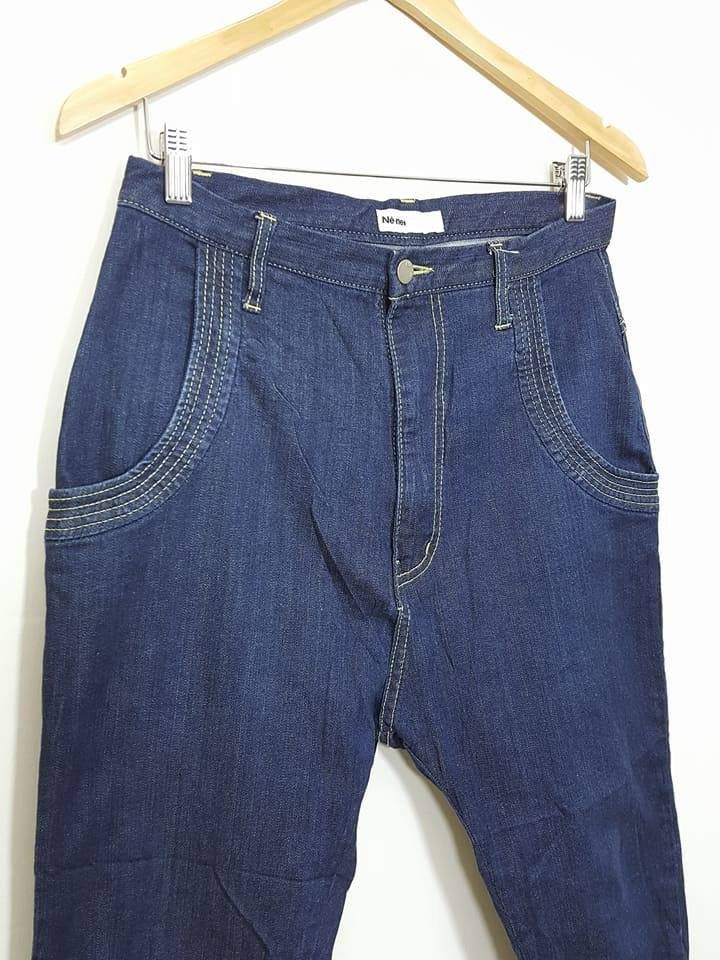 Issey Miyake × Japanese Brand Ex- Issey Miyake Japanese Designer Ne-net Drop Crotch Pants Size US 30 / EU 46 - 4 Thumbnail