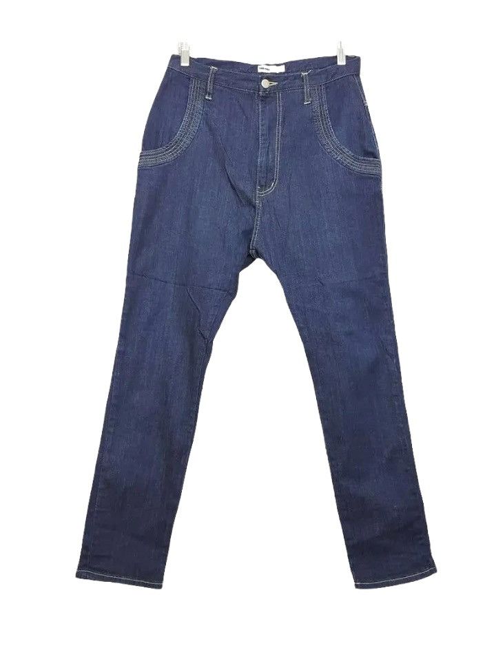 Issey Miyake × Japanese Brand Ex- Issey Miyake Japanese Designer Ne-net Drop Crotch Pants Size US 30 / EU 46 - 2 Thumbnail