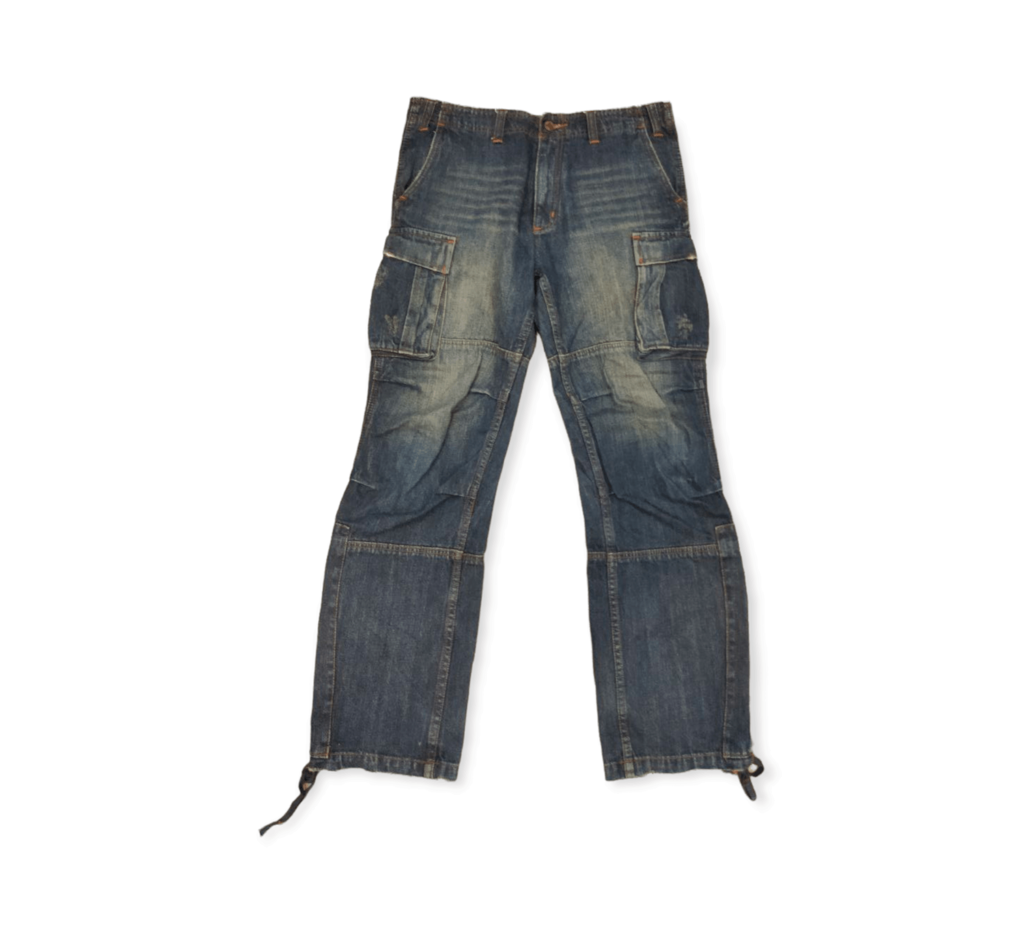 Japanese Brand Jungle Storm Japan Multipocket Parachute Denim Pants Size US 34 / EU 50 - 1 Thumbnail