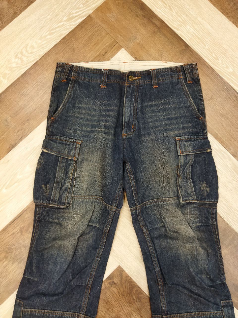 Japanese Brand Jungle Storm Japan Multipocket Parachute Denim Pants Size US 34 / EU 50 - 3 Thumbnail