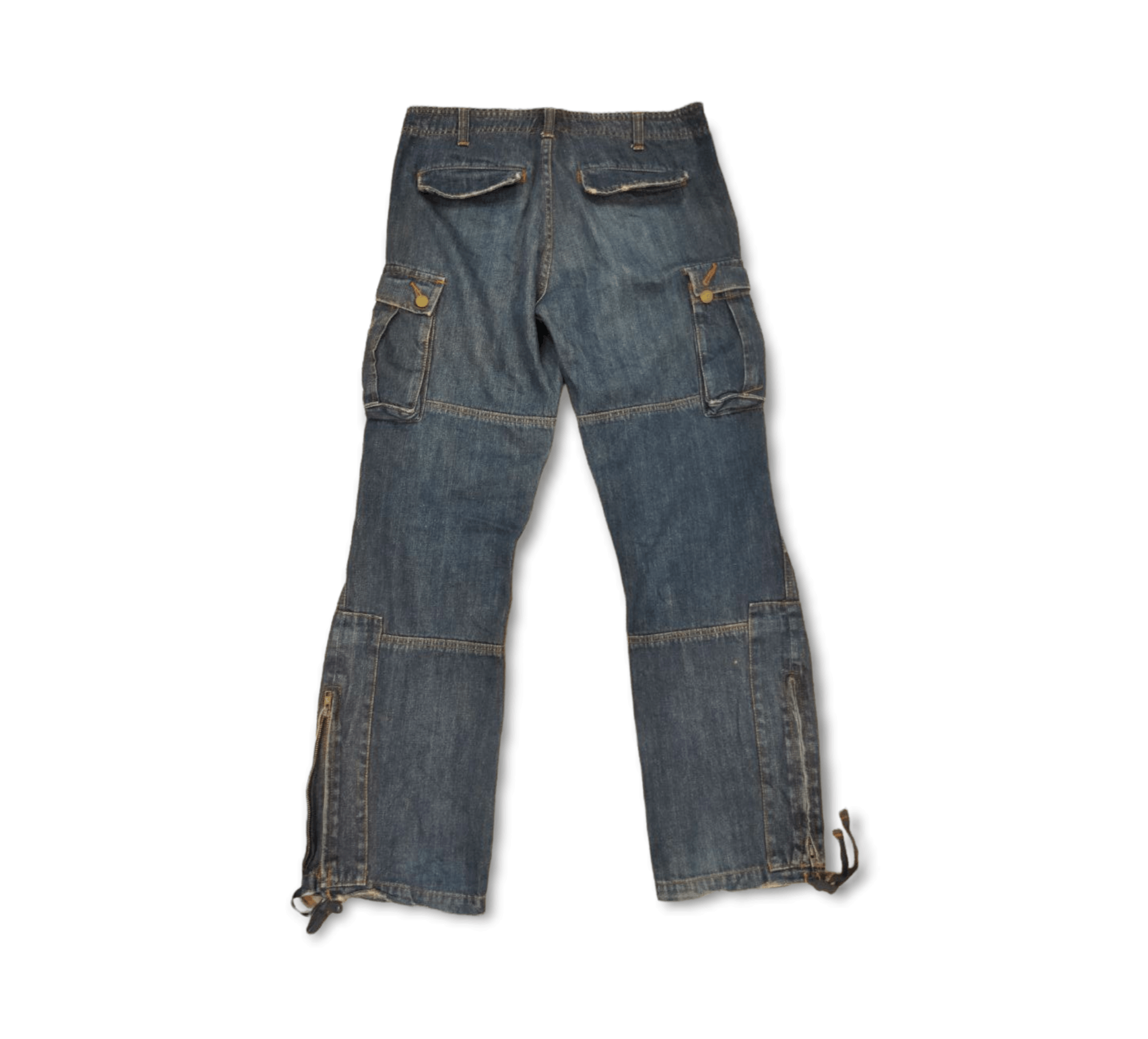 Japanese Brand Jungle Storm Japan Multipocket Parachute Denim Pants Size US 34 / EU 50 - 2 Thumbnail