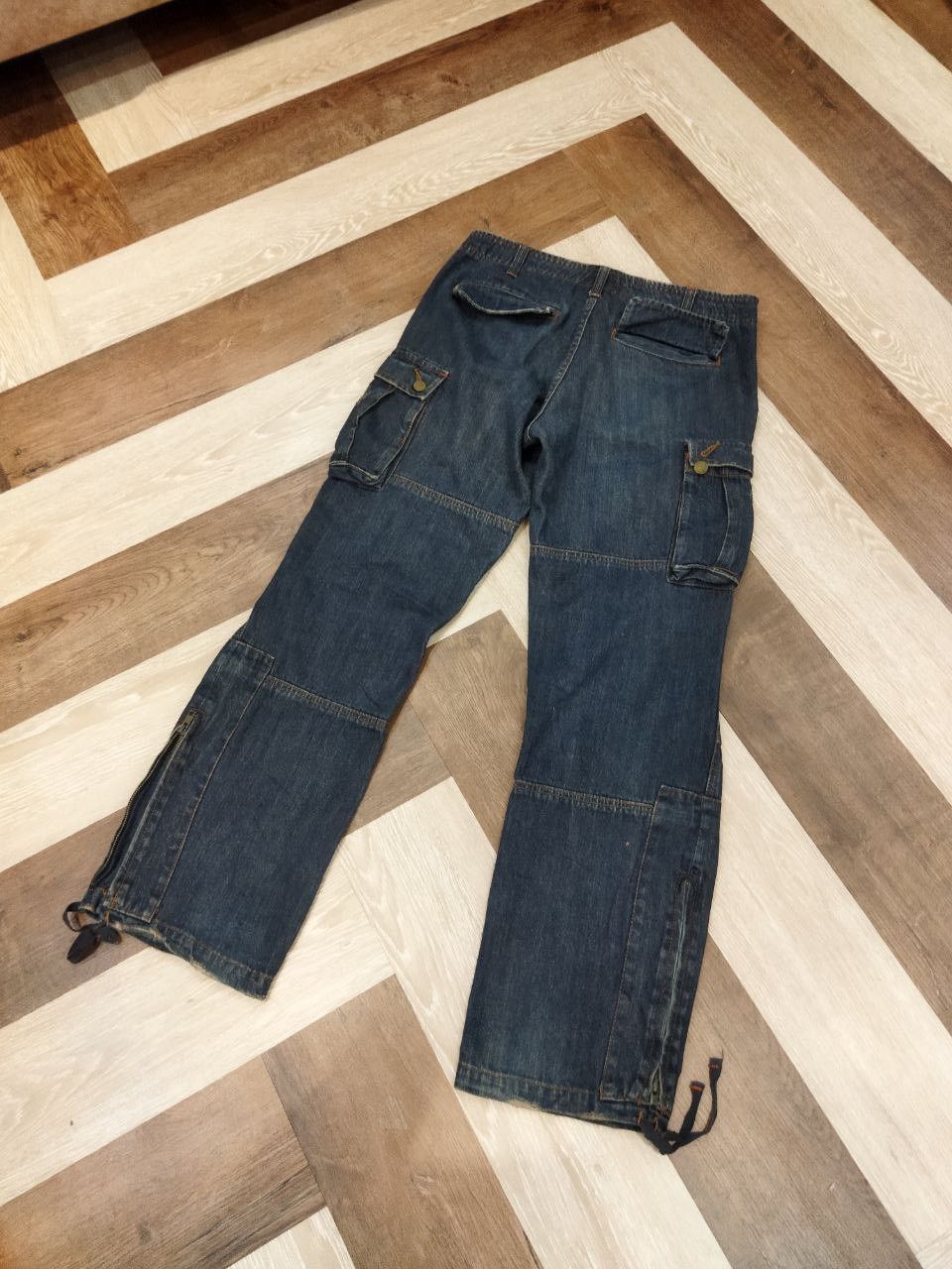 Japanese Brand Jungle Storm Japan Multipocket Parachute Denim Pants Size US 34 / EU 50 - 9 Thumbnail