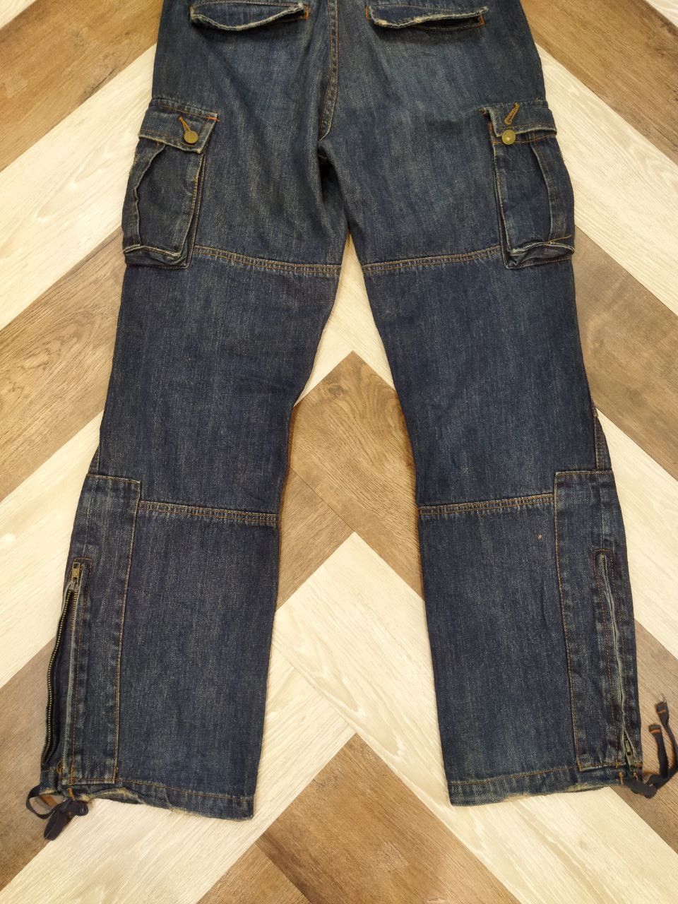 Japanese Brand Jungle Storm Japan Multipocket Parachute Denim Pants Size US 34 / EU 50 - 8 Thumbnail