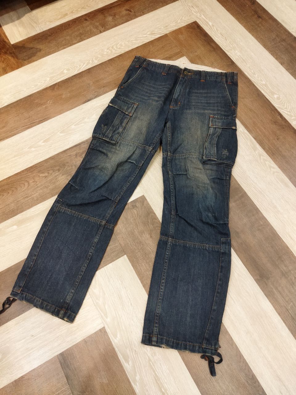 Japanese Brand Jungle Storm Japan Multipocket Parachute Denim Pants Size US 34 / EU 50 - 5 Thumbnail