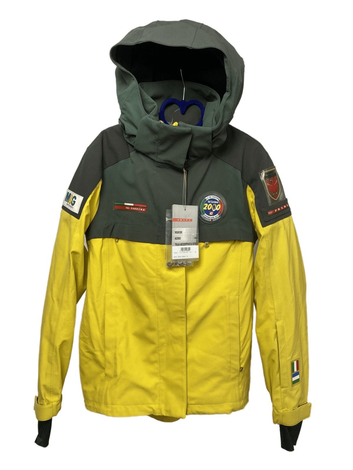 image of Prada Val Gardena Technical Jacket in Yellow, Men's (Size Small)