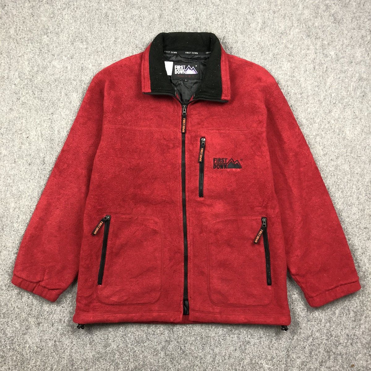 Vintage First Down Fleece Zipper Jacket
