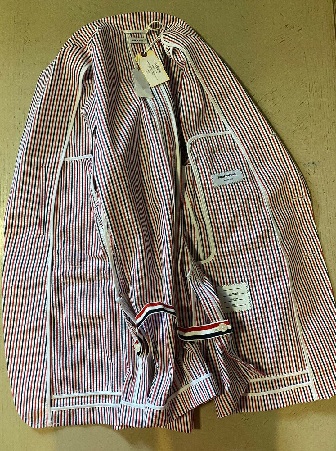 Thom Browne Coat in Blue/White/Red Size US L / EU 52-54 / 3 - 8 Thumbnail