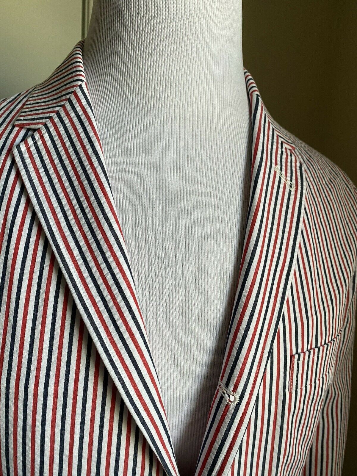 Thom Browne Coat in Blue/White/Red Size US L / EU 52-54 / 3 - 6 Thumbnail