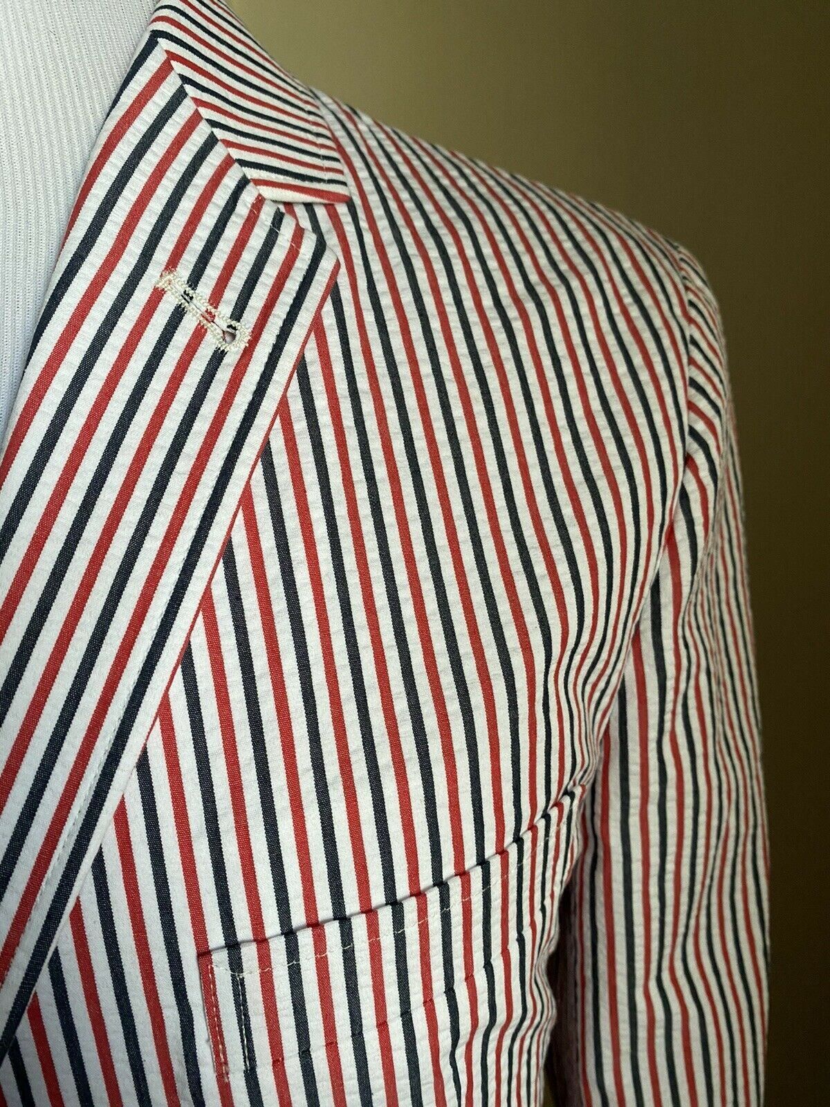 Thom Browne Coat in Blue/White/Red Size US L / EU 52-54 / 3 - 5 Thumbnail