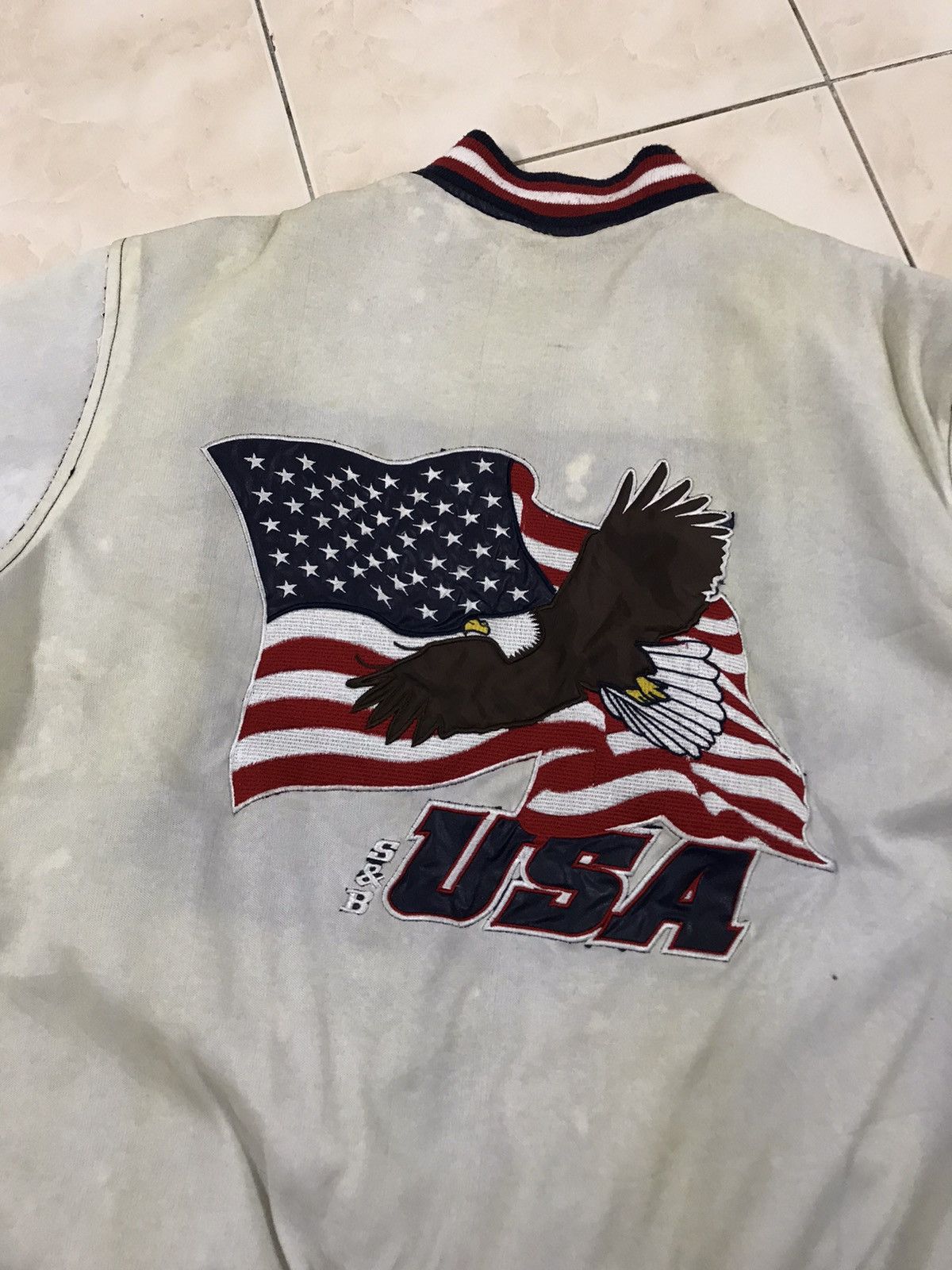 Steve And Barrys Vintage Varsity Jacket Steve and Barrys USA Eagles Rare Size US S / EU 44-46 / 1 - 7 Thumbnail