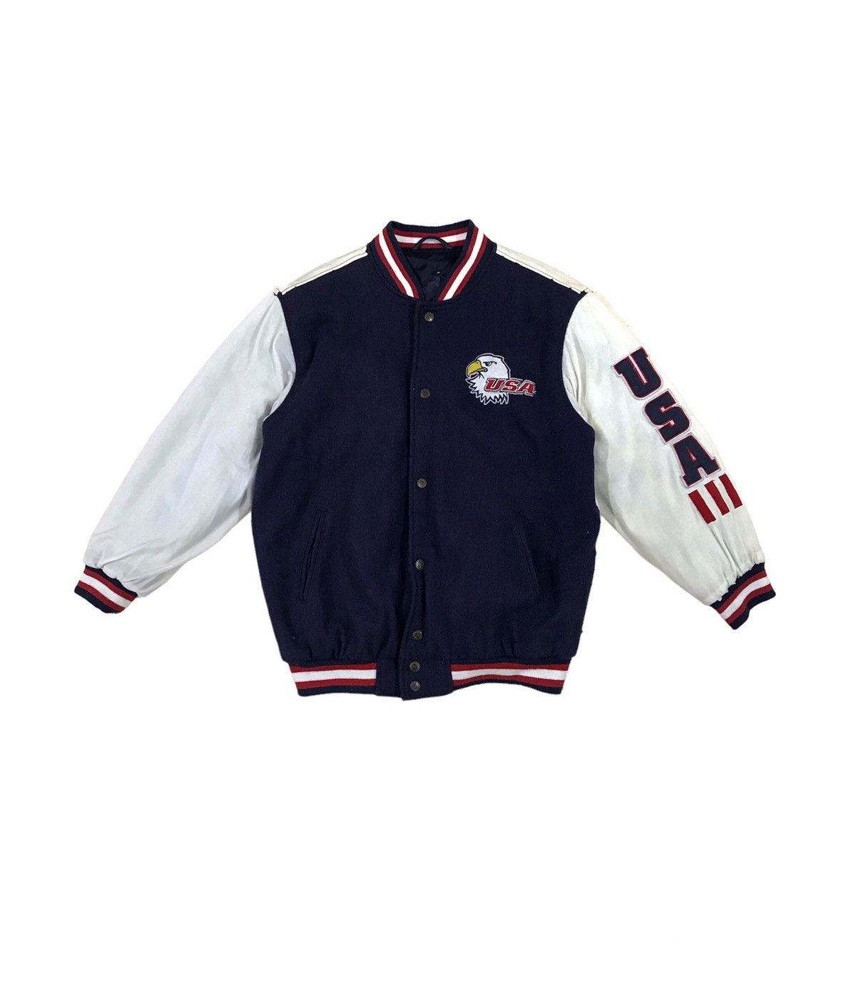 Steve And Barrys Vintage Varsity Jacket Steve and Barrys USA Eagles Rare Size US S / EU 44-46 / 1 - 1 Thumbnail