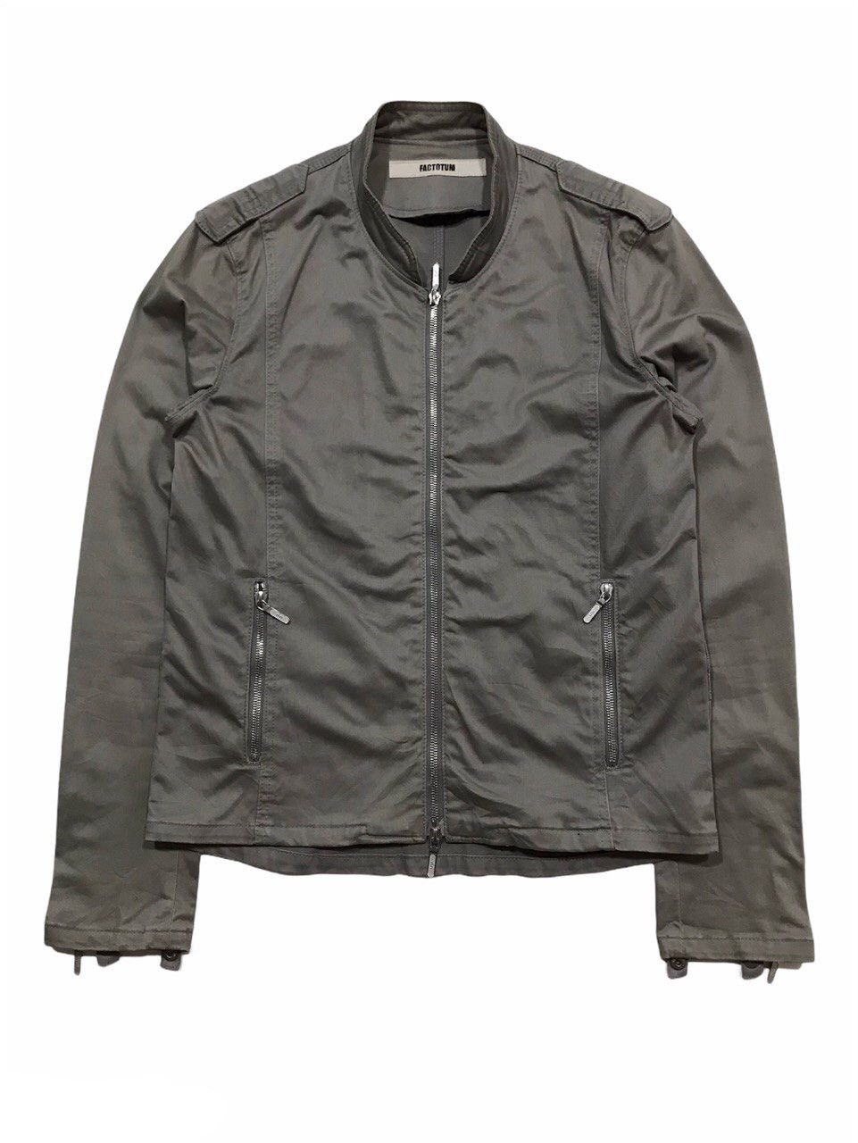 image of Factotum Riders Jacket in Grey/Tan, Men's (Size Medium)