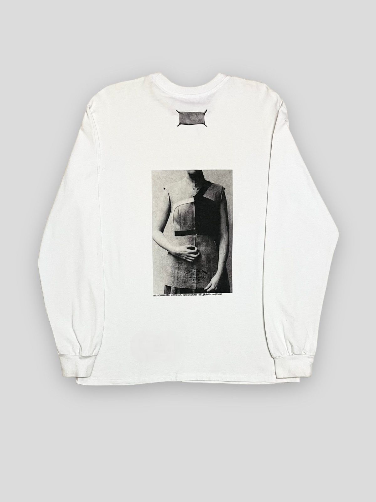 image of 032C Bootleg L/s Tee To Maison Margiela in White, Men's (Size Medium)