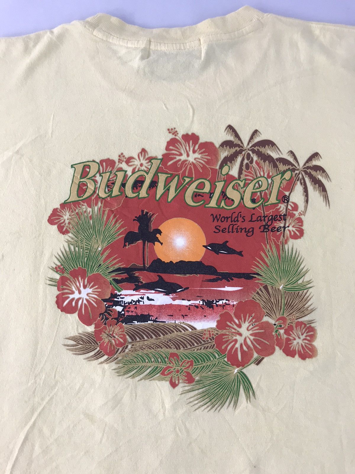Budweiser × Vintage Budweiser Largest Beer Brand Hawaii Beach Floral Design Size US M / EU 48-50 / 2 - 3 Thumbnail