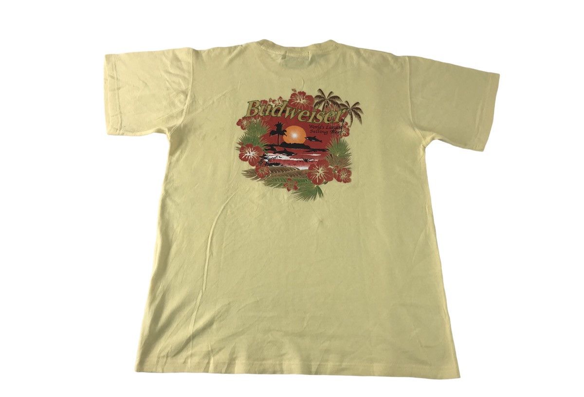 Budweiser × Vintage Budweiser Largest Beer Brand Hawaii Beach Floral Design Size US M / EU 48-50 / 2 - 1 Thumbnail