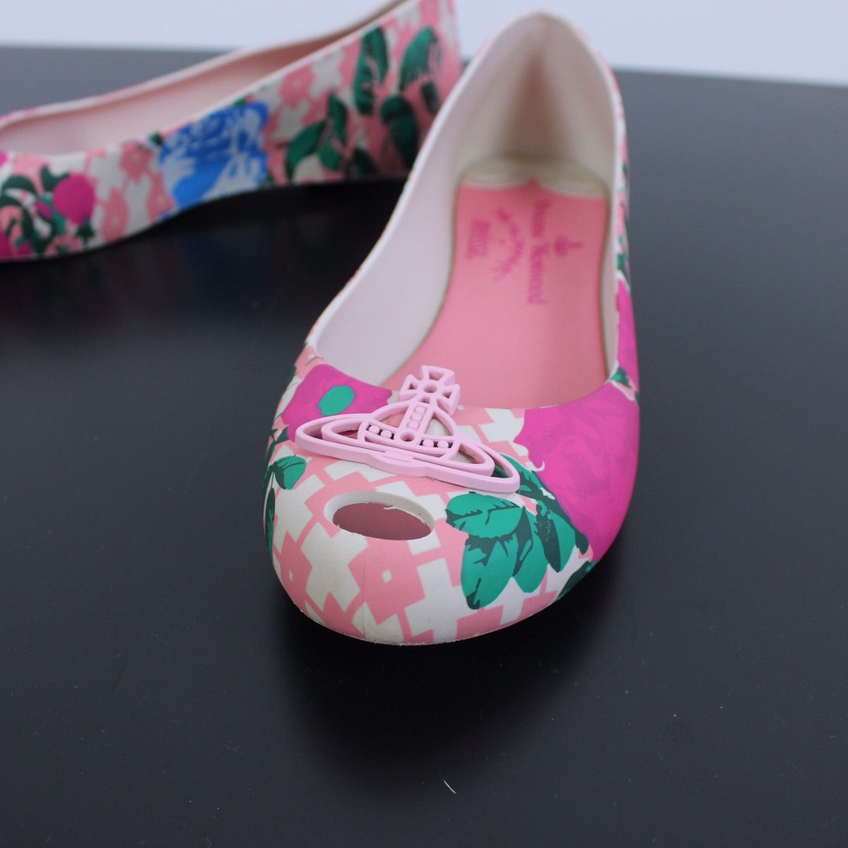Melissa × Vivienne Westwood Vivienne Westwood Anglomania x Melissa Ballet Flats Size US 7 / IT 37 - 2 Thumbnail