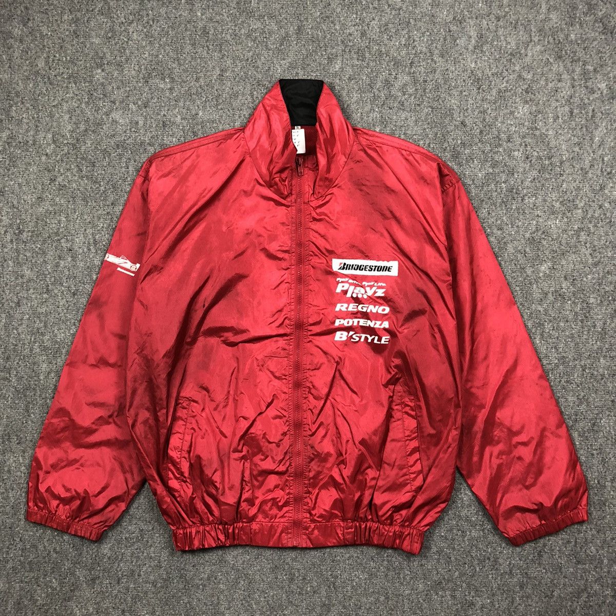 image of Bridgeston Racing Team Light Zipper Jacket in Red, Men's (Size Large)