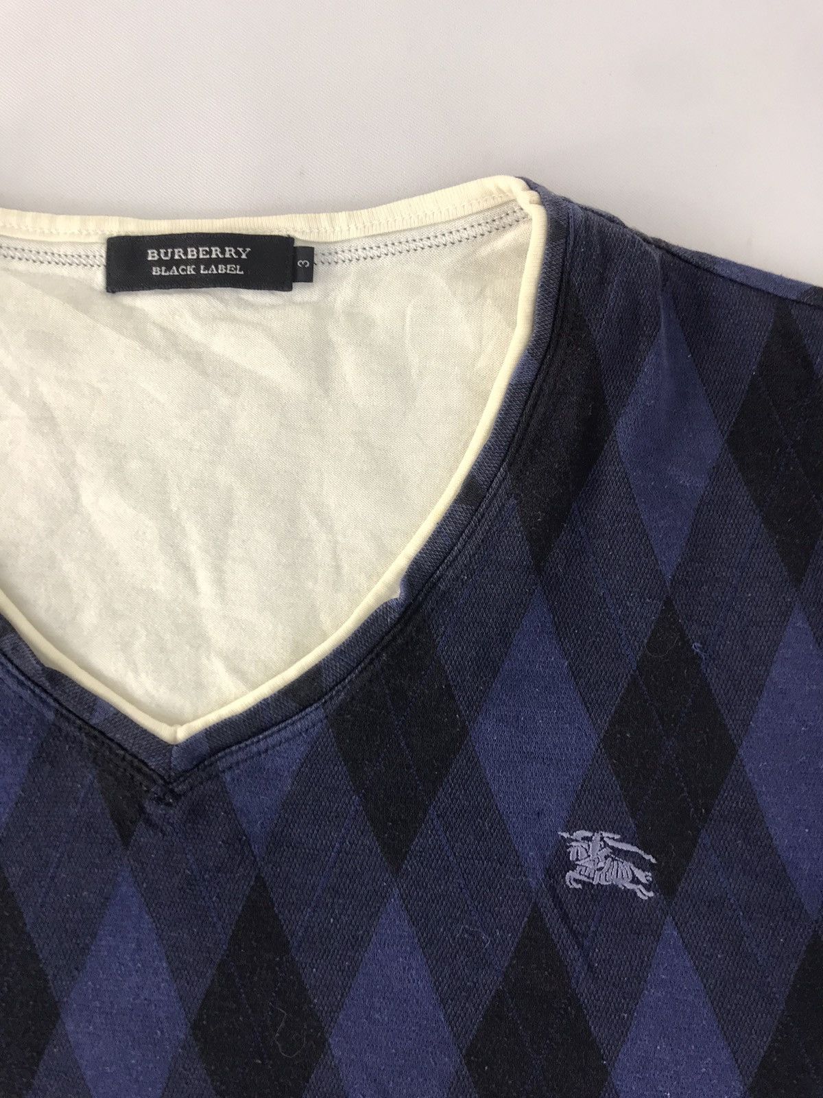 Burberry Burberry Black Label London Button V Neck Simple T-shirt Tee Size L / US 10 / IT 46 - 3 Thumbnail