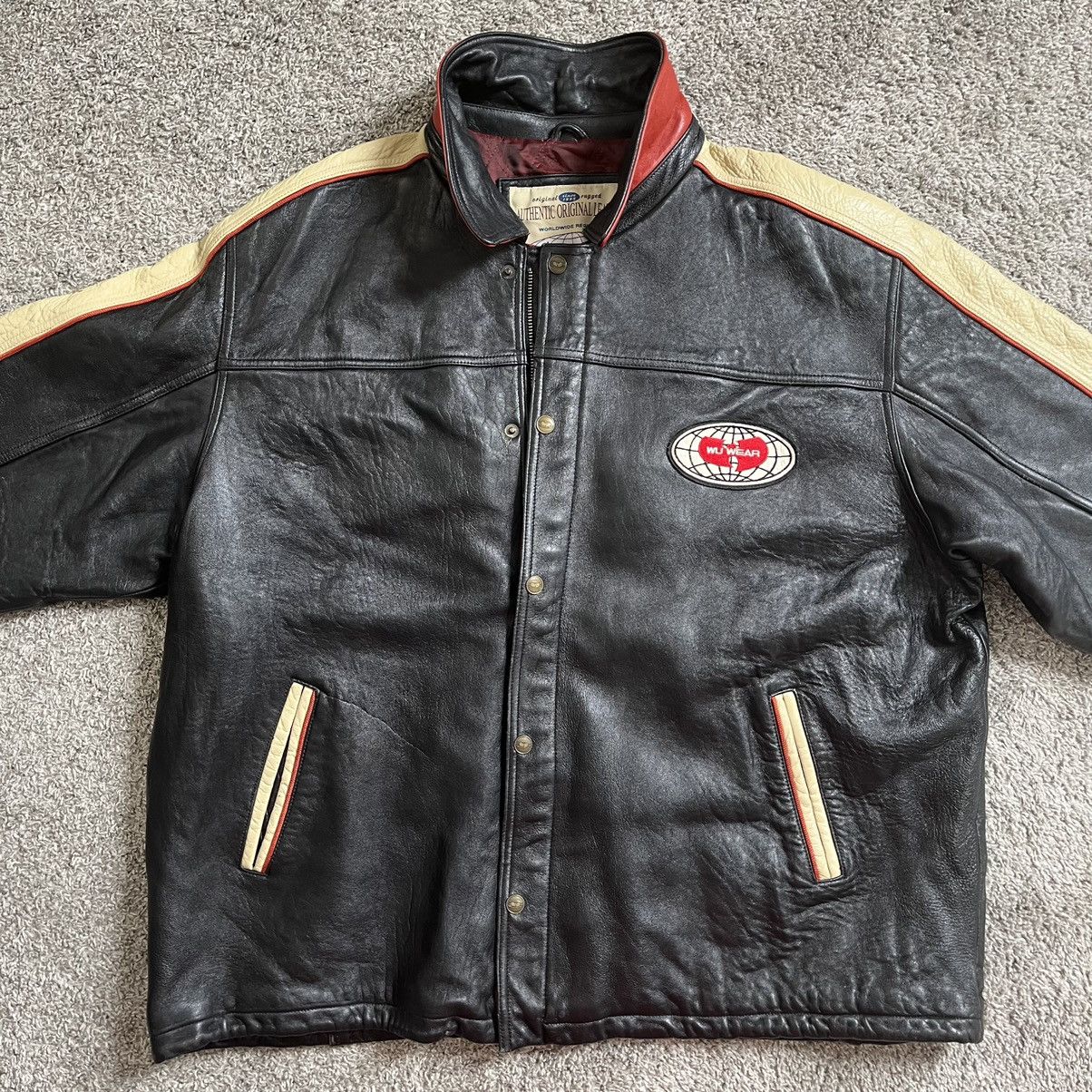 Wu-Tang Clan Wu-Wear Leather Jacket Size 4XL Wu-Tang Rare 90’s Vintage Size US XXL / EU 58 / 5 - 5 Thumbnail