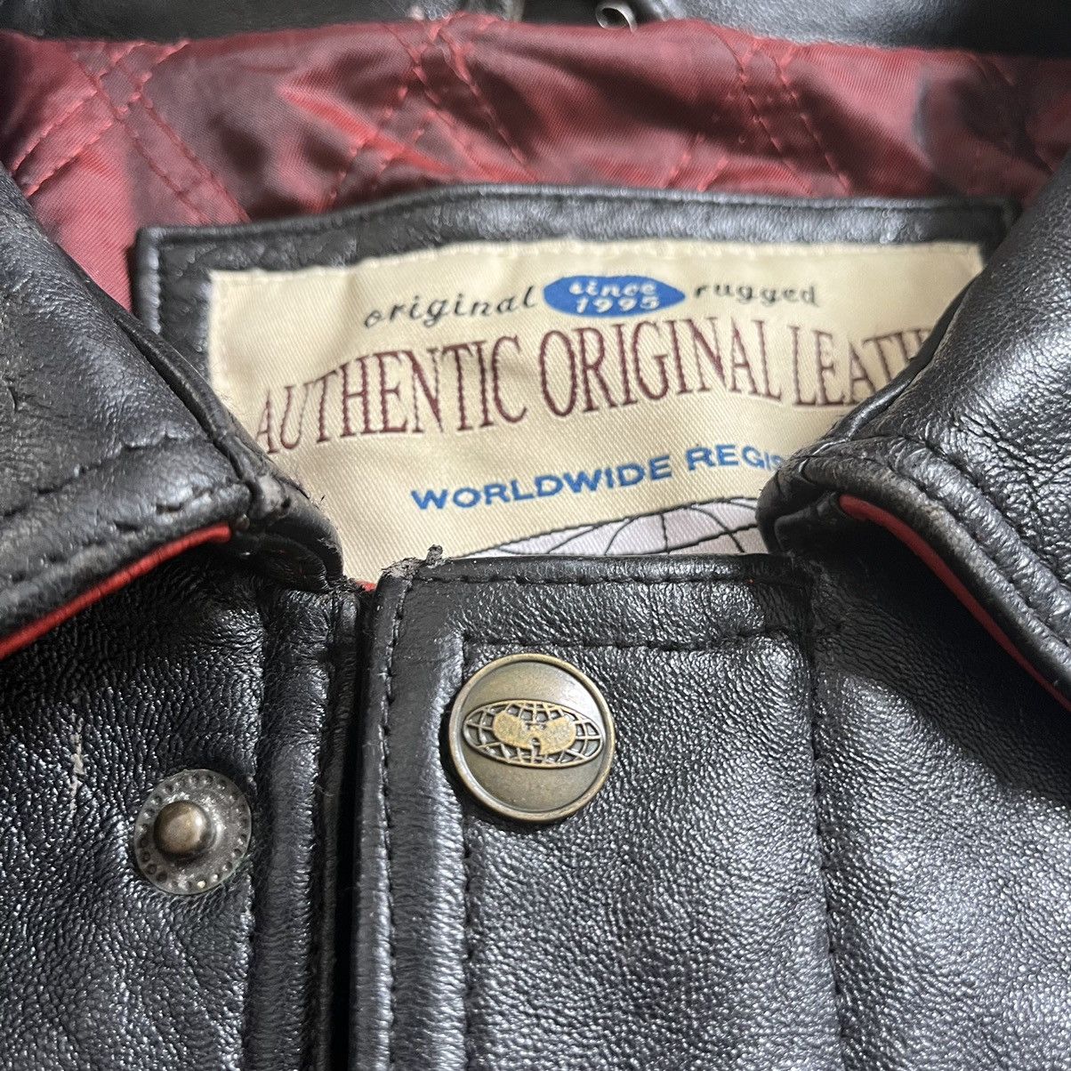 Wu-Tang Clan Wu-Wear Leather Jacket Size 4XL Wu-Tang Rare 90’s Vintage Size US XXL / EU 58 / 5 - 18 Thumbnail