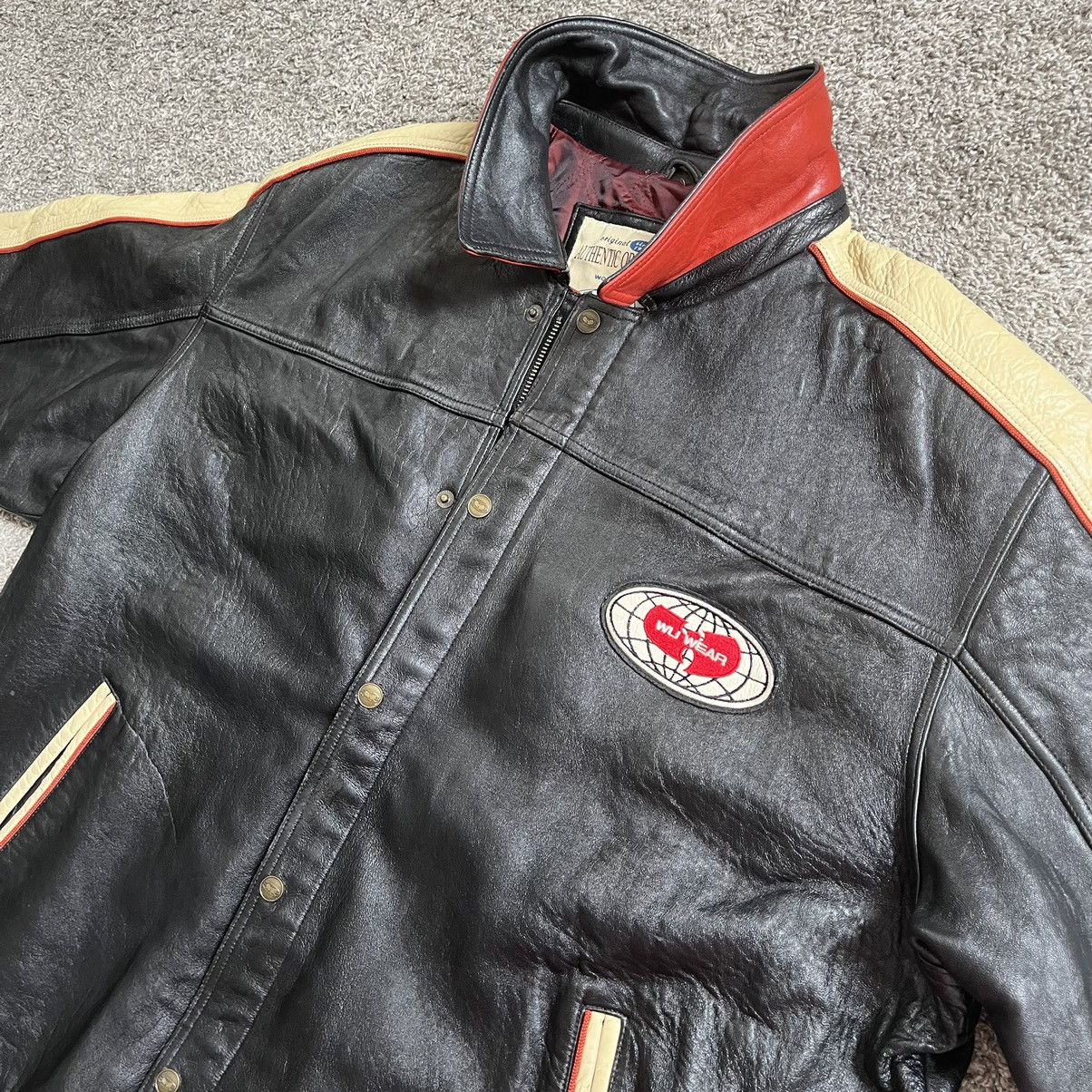 Wu-Tang Clan Wu-Wear Leather Jacket Size 4XL Wu-Tang Rare 90’s Vintage Size US XXL / EU 58 / 5 - 16 Thumbnail