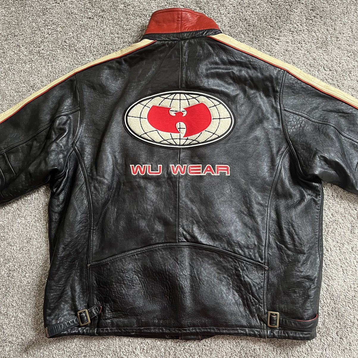 Wu-Tang Clan Wu-Wear Leather Jacket Size 4XL Wu-Tang Rare 90’s Vintage Size US XXL / EU 58 / 5 - 3 Thumbnail