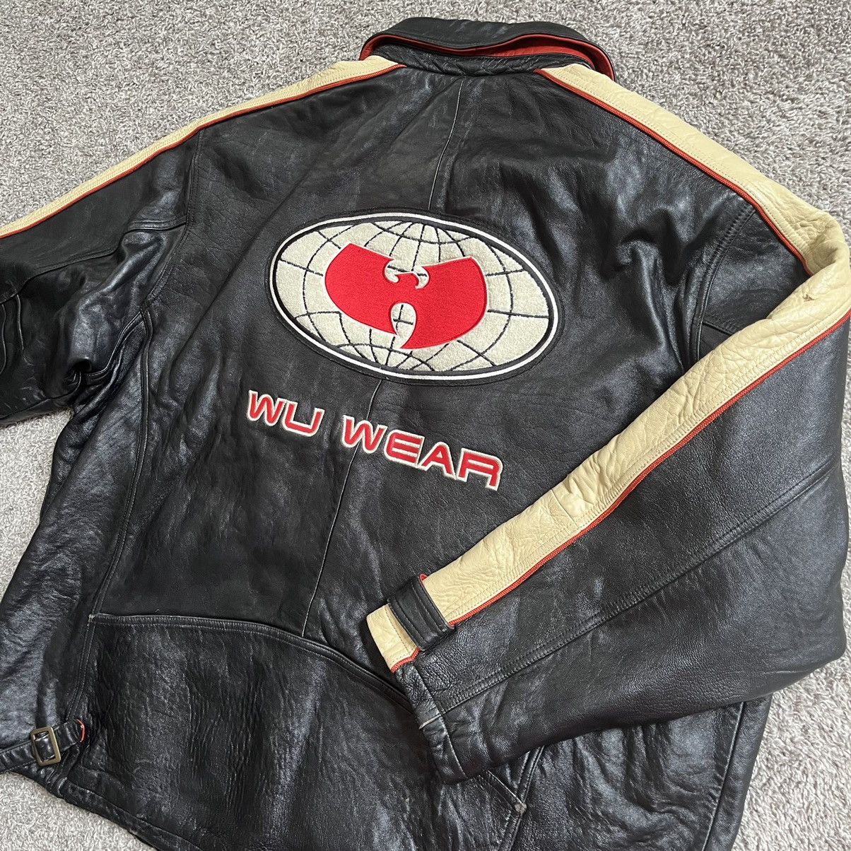 Wu-Tang Clan Wu-Wear Leather Jacket Size 4XL Wu-Tang Rare 90’s Vintage Size US XXL / EU 58 / 5 - 13 Thumbnail
