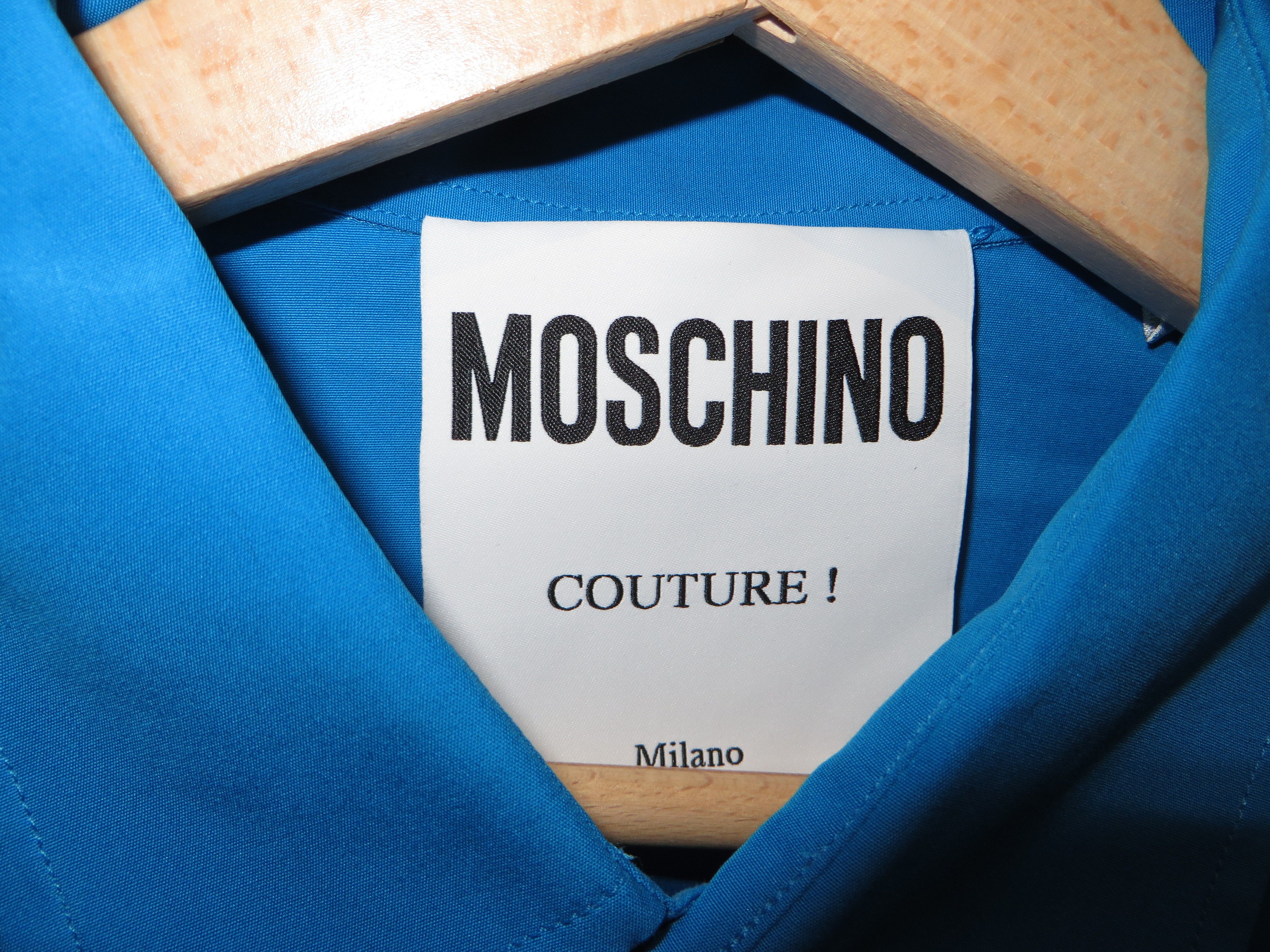 Moschino Embroidered safety pin shirt Size US S / EU 44-46 / 1 - 3 Thumbnail