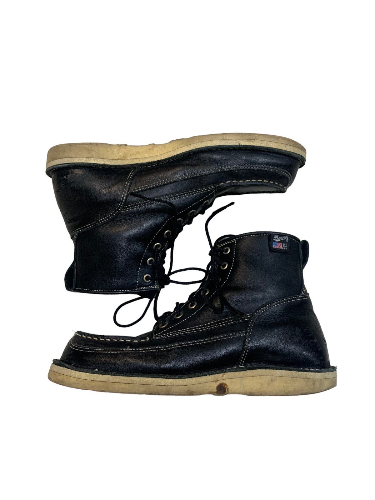 Danner VINTAGE FULL LEATHER DANNER LACES BOOTS Size US 9 / EU 42 - 6 Thumbnail