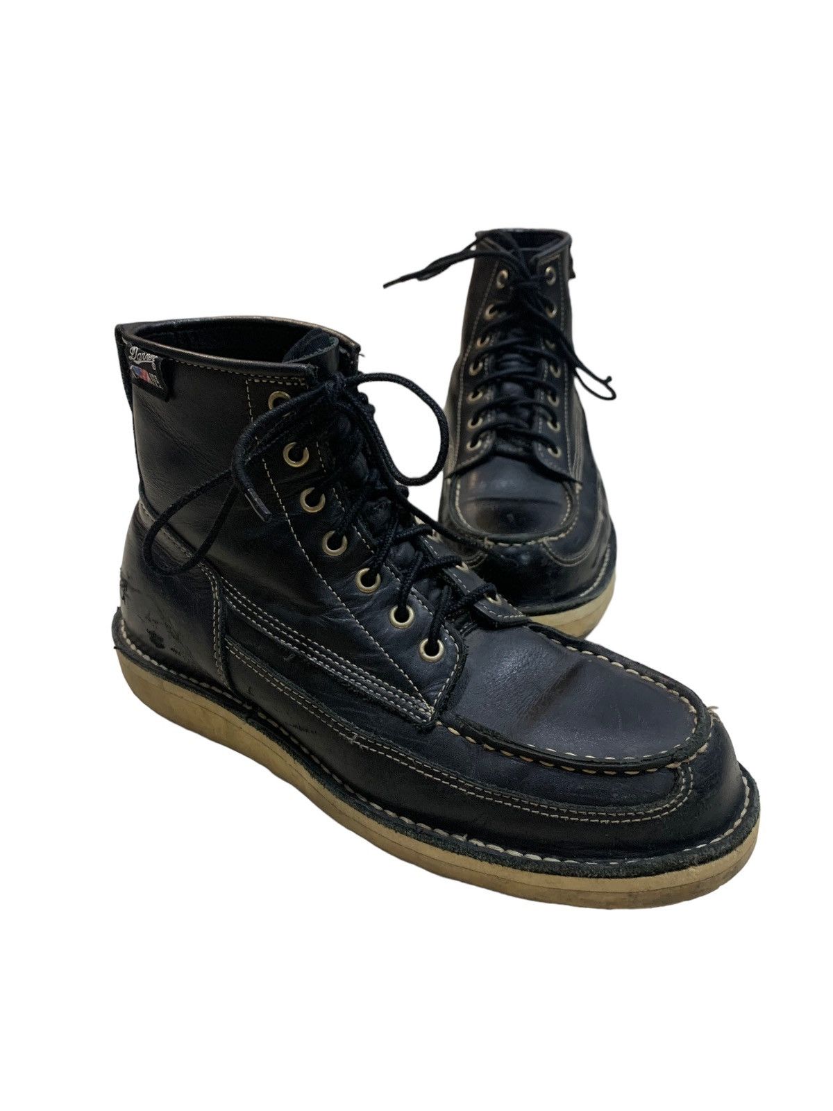 Danner VINTAGE FULL LEATHER DANNER LACES BOOTS Size US 9 / EU 42 - 3 Thumbnail
