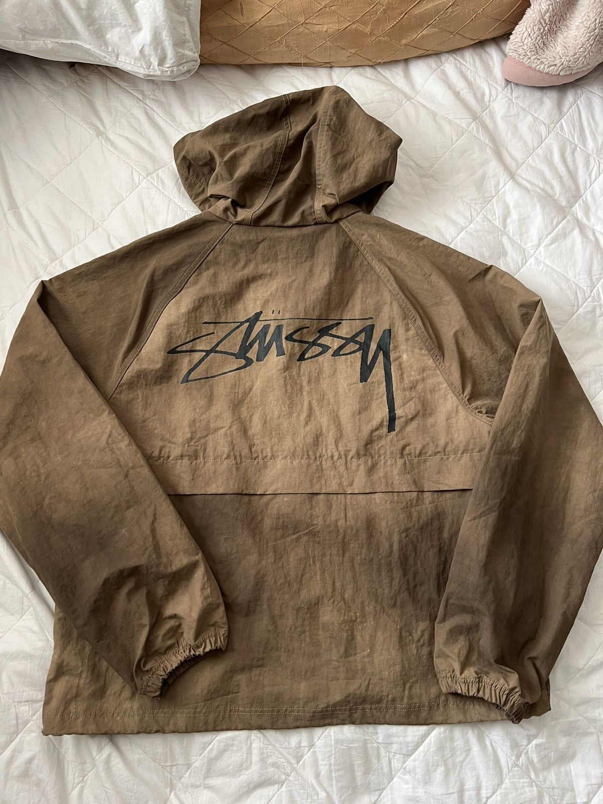 Stussy Stussy Wave Dye Beach Shell Jacket Brown | Grailed