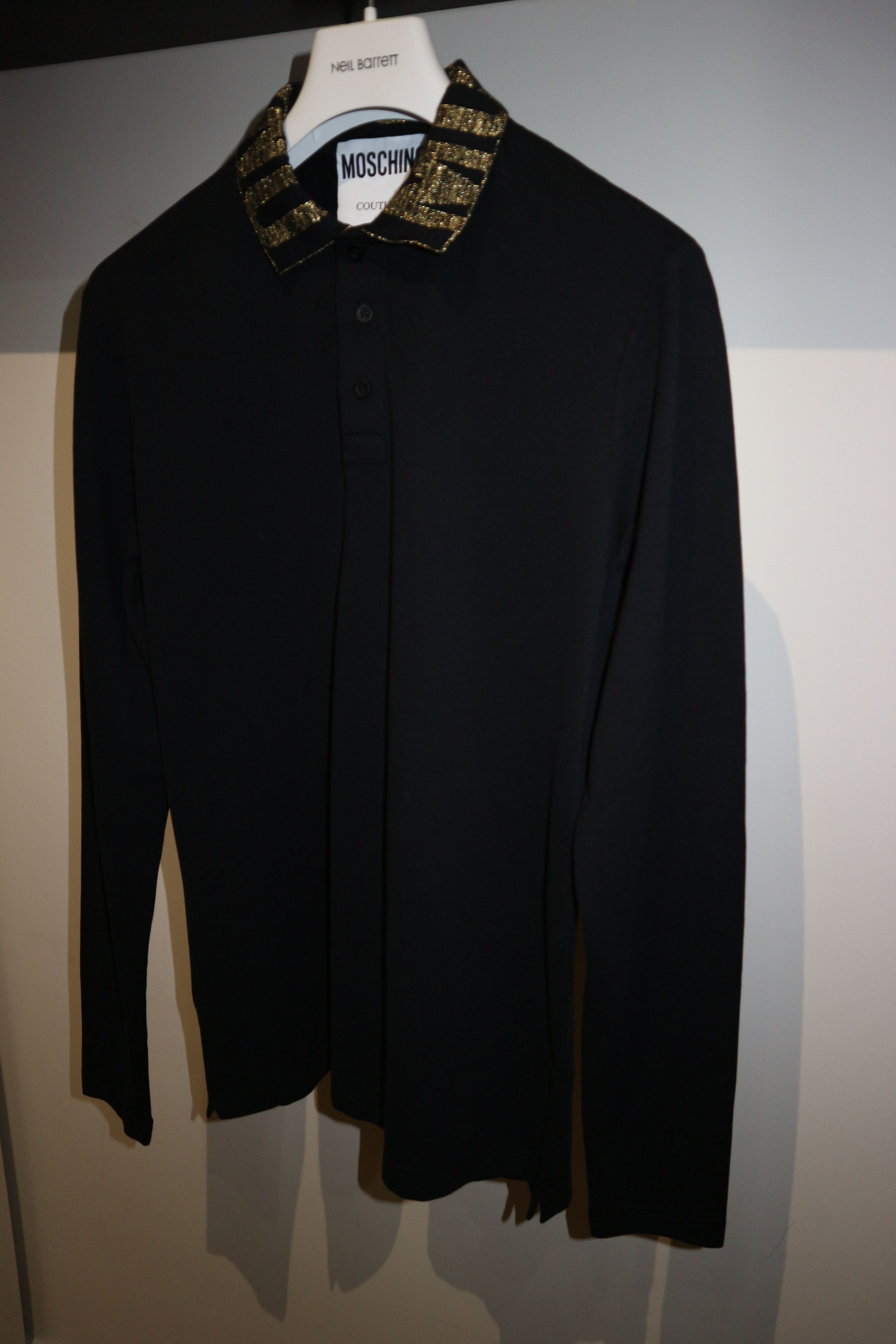 Moschino logo collar longsleeve polo Size US S / EU 44-46 / 1 - 2 Thumbnail