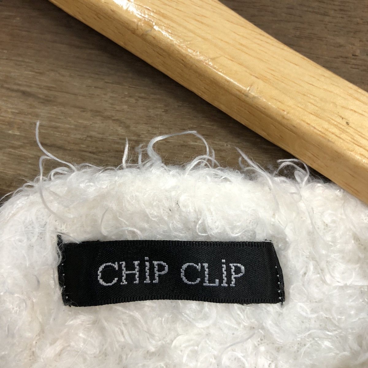 Homespun Knitwear × Japanese Brand DL Chip Clip White Mohair shag shaggy Knitwear #B614 Size S / US 4 / IT 40 - 10 Thumbnail