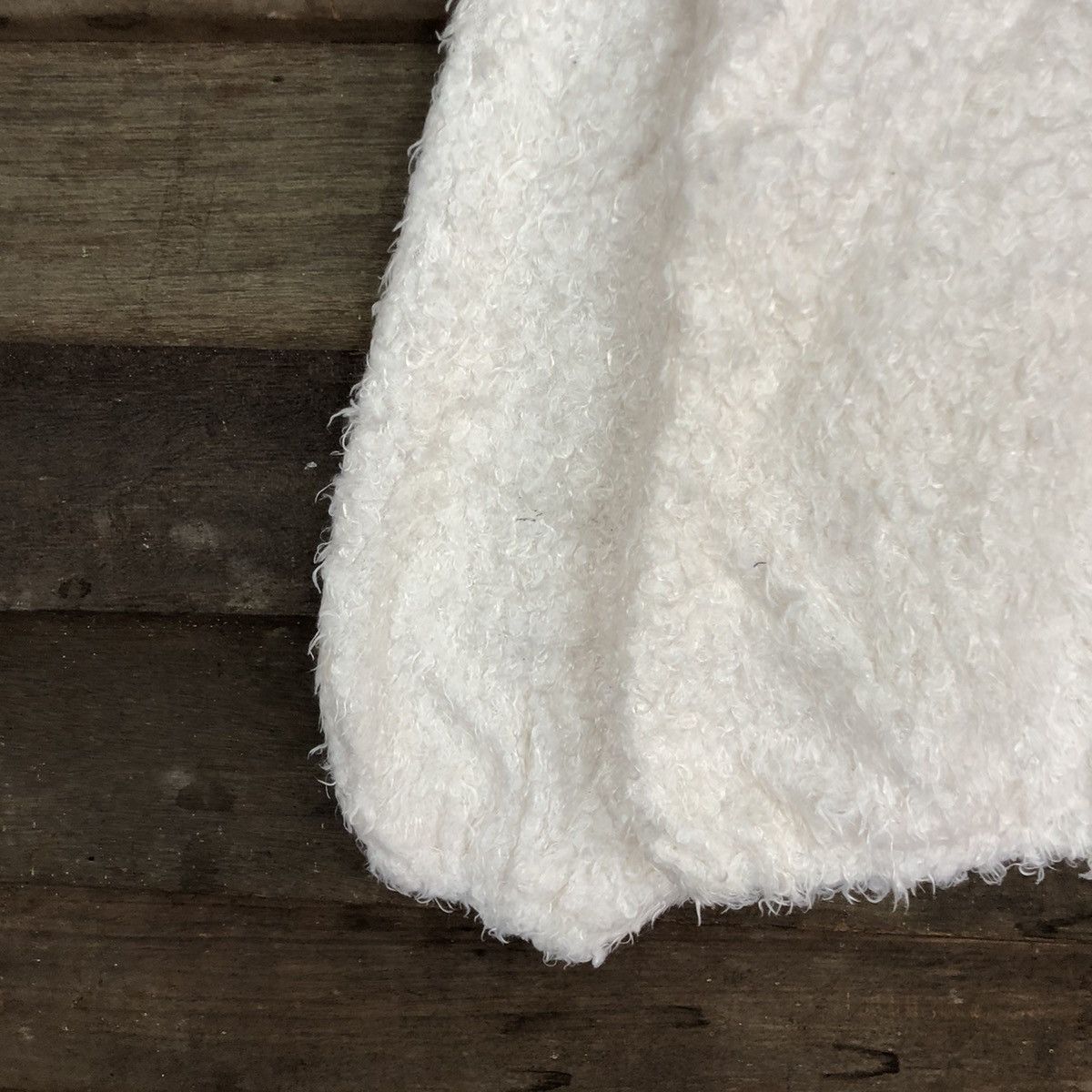 Homespun Knitwear × Japanese Brand DL Chip Clip White Mohair shag shaggy Knitwear #B614 Size S / US 4 / IT 40 - 6 Thumbnail